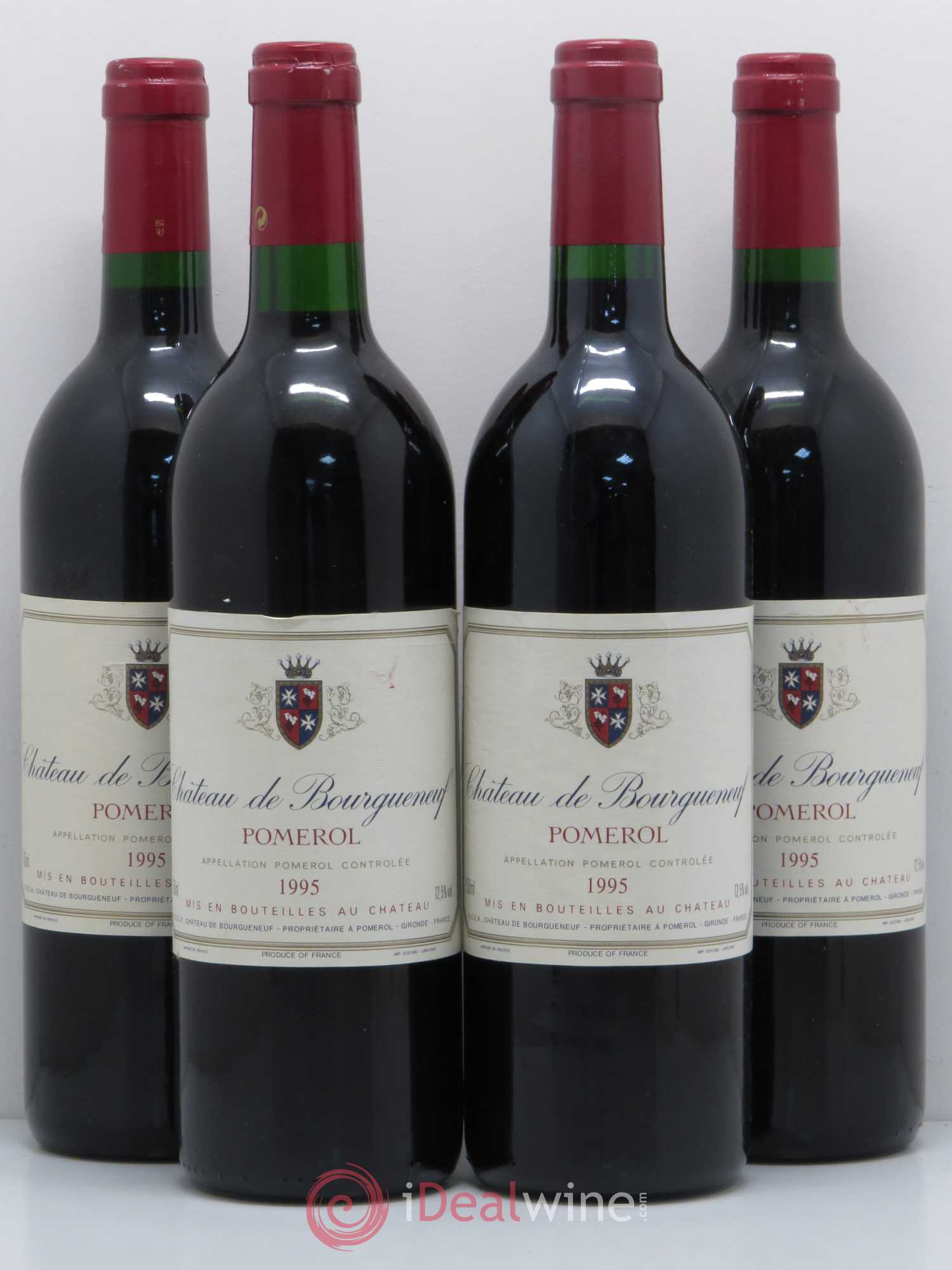 Château Bourgneuf 1995 - Lot de 4 bouteilles - 0