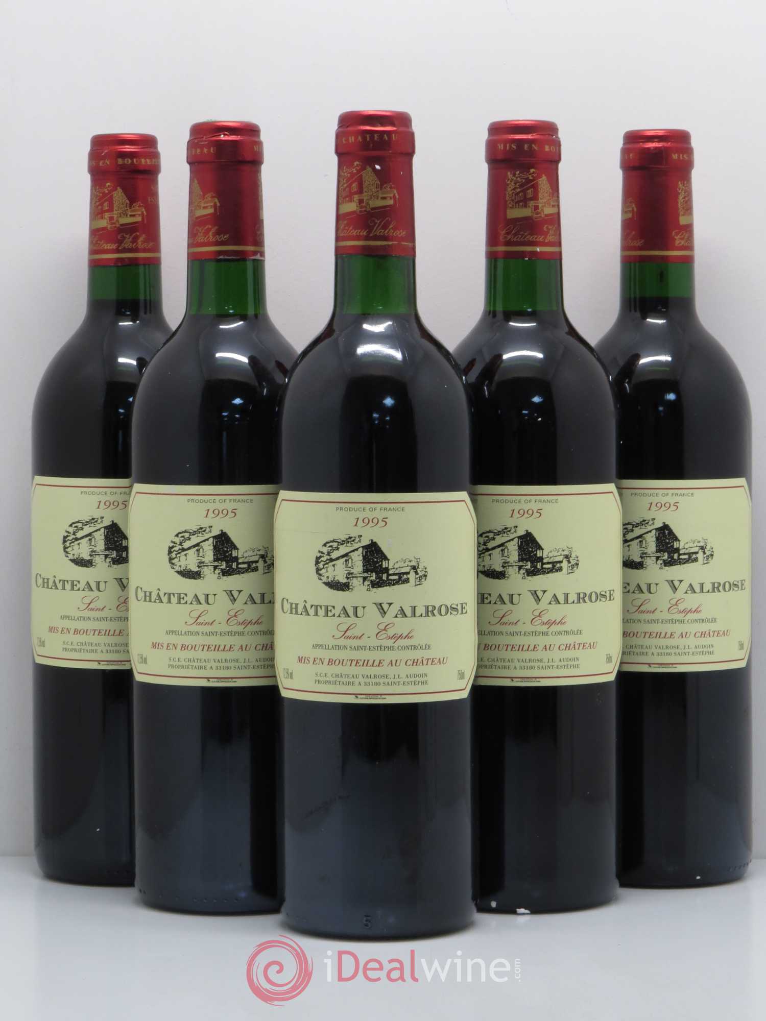 Château Valrose Cru Bourgeois 1995 - Lot de 5 bouteilles - 0