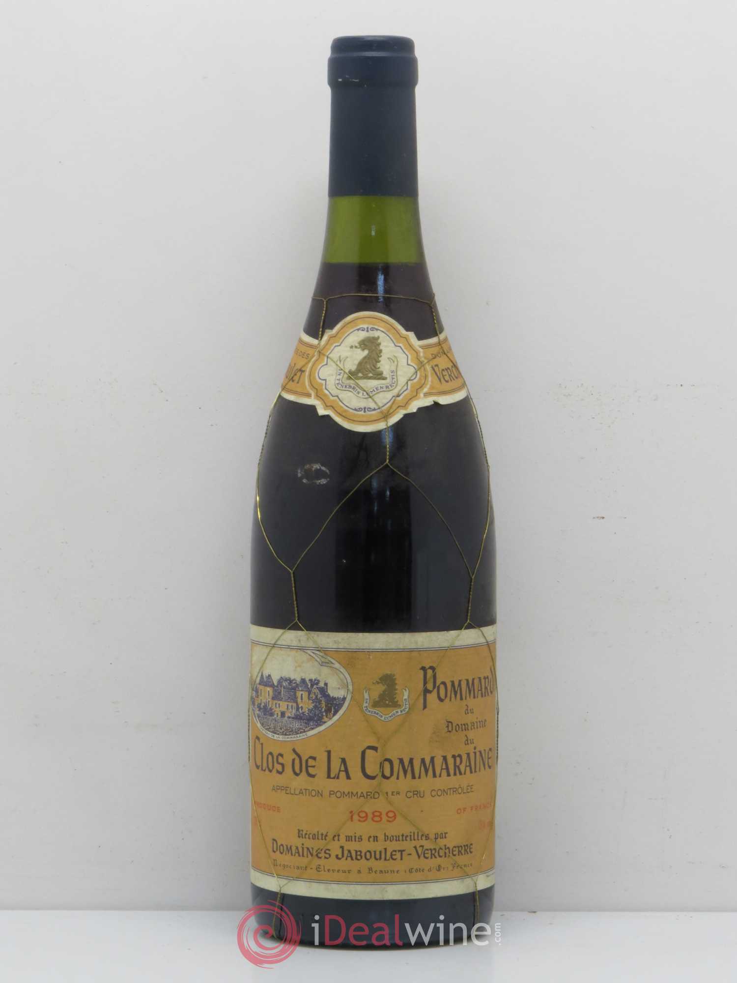 Pommard 1er Cru Clos de la Commaraine Jaboulet-Vercherre 1989 - Posten von 1 Flasche - 0