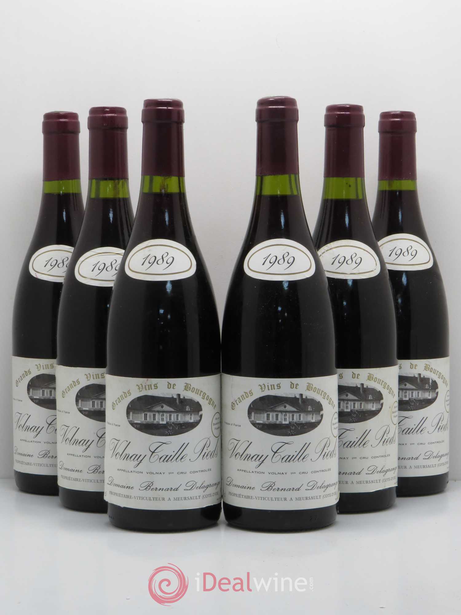 Volnay 1er Cru Taillepied Bernard Delagrange 1989 - Posten von 6 Flaschen - 0