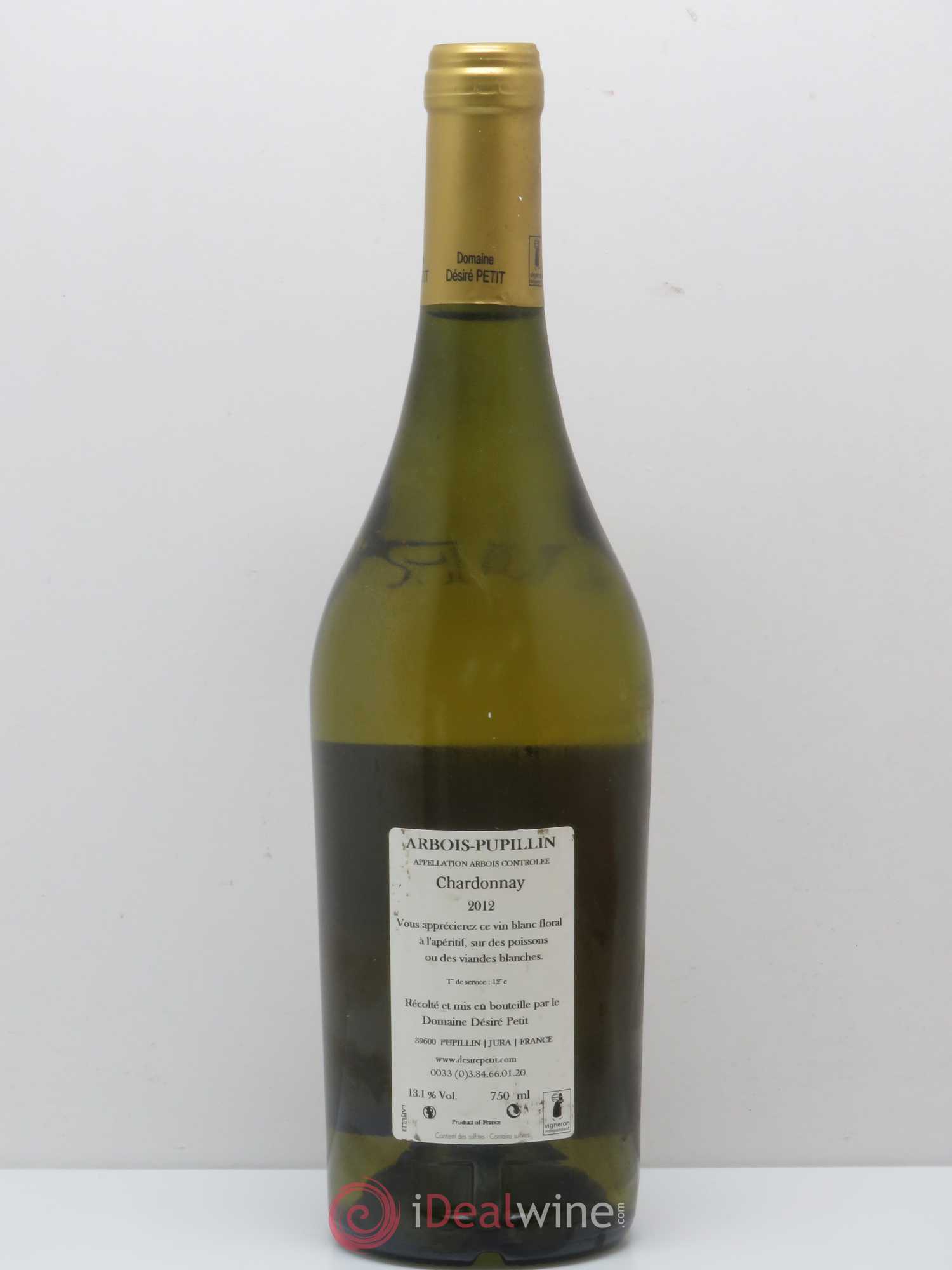 Arbois Pupillin Chardonnay Domaine Derire Petit (sans prix de réserve) 2012 - Lot de 1 bouteille - 1