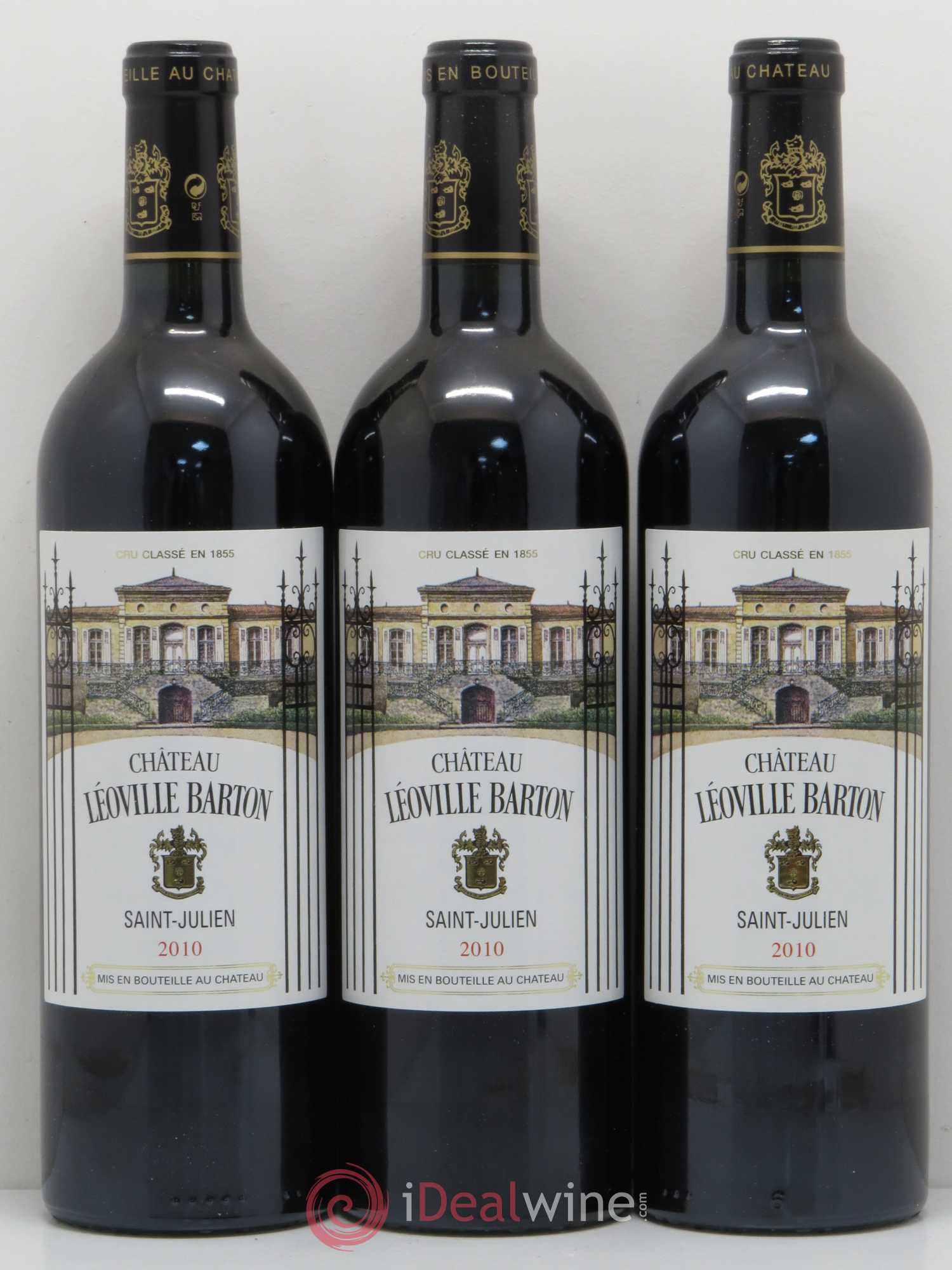 Château Léoville Barton 2ème Grand Cru Classé 2010 - Lot de 3 bouteilles - 0