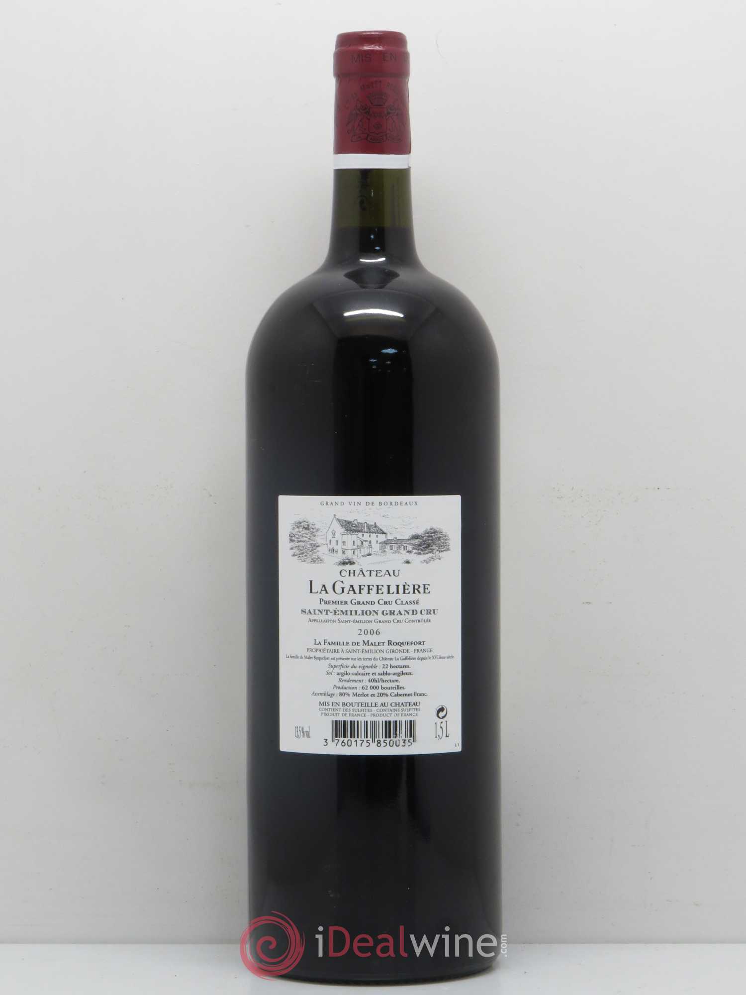 Château la Gaffelière 1er Grand Cru Classé B 2006 - Lot de 1 magnum - 1
