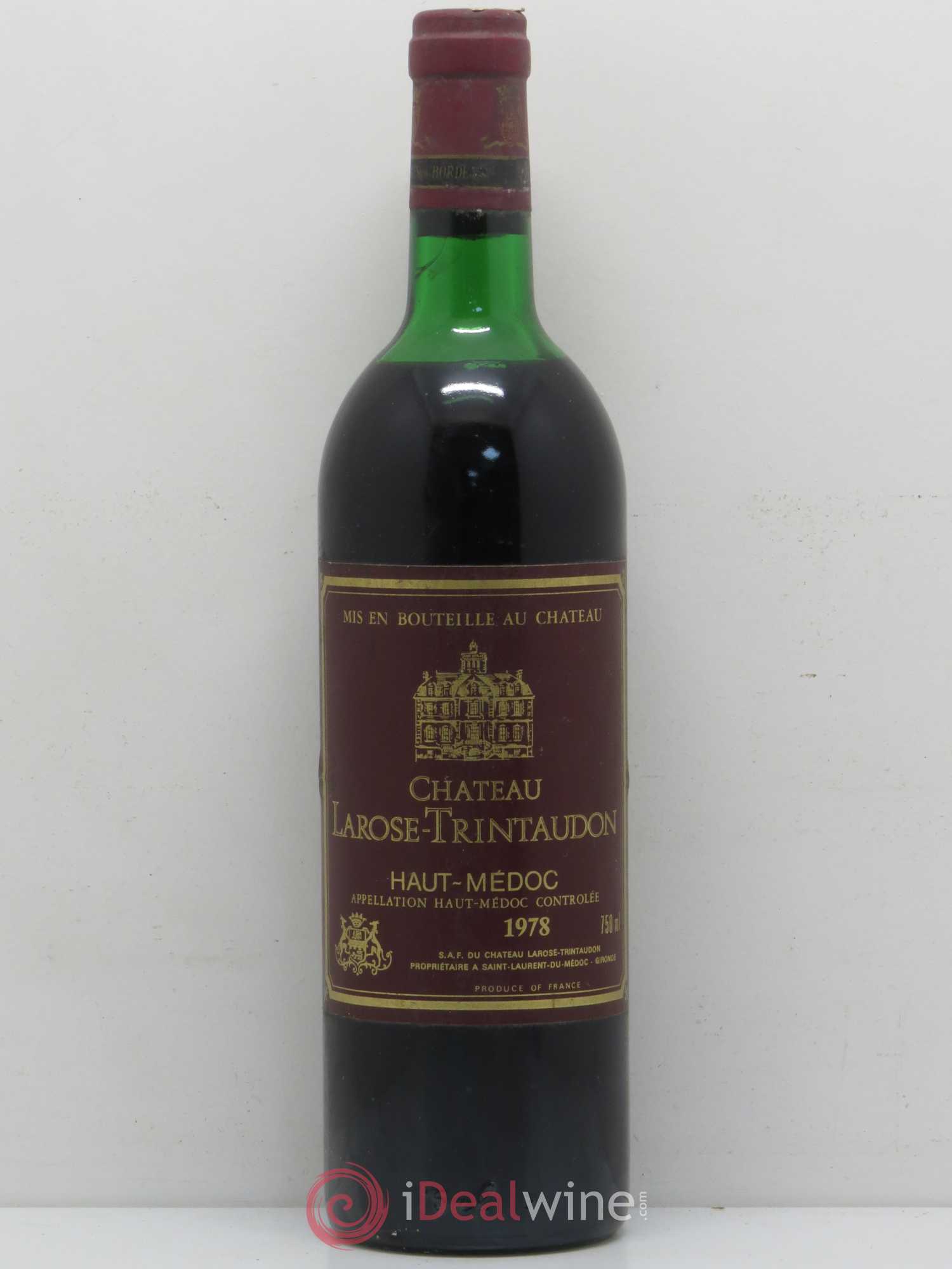Château Larose Trintaudon Cru Bourgeois 1978 - Lot de 1 bouteille - 0
