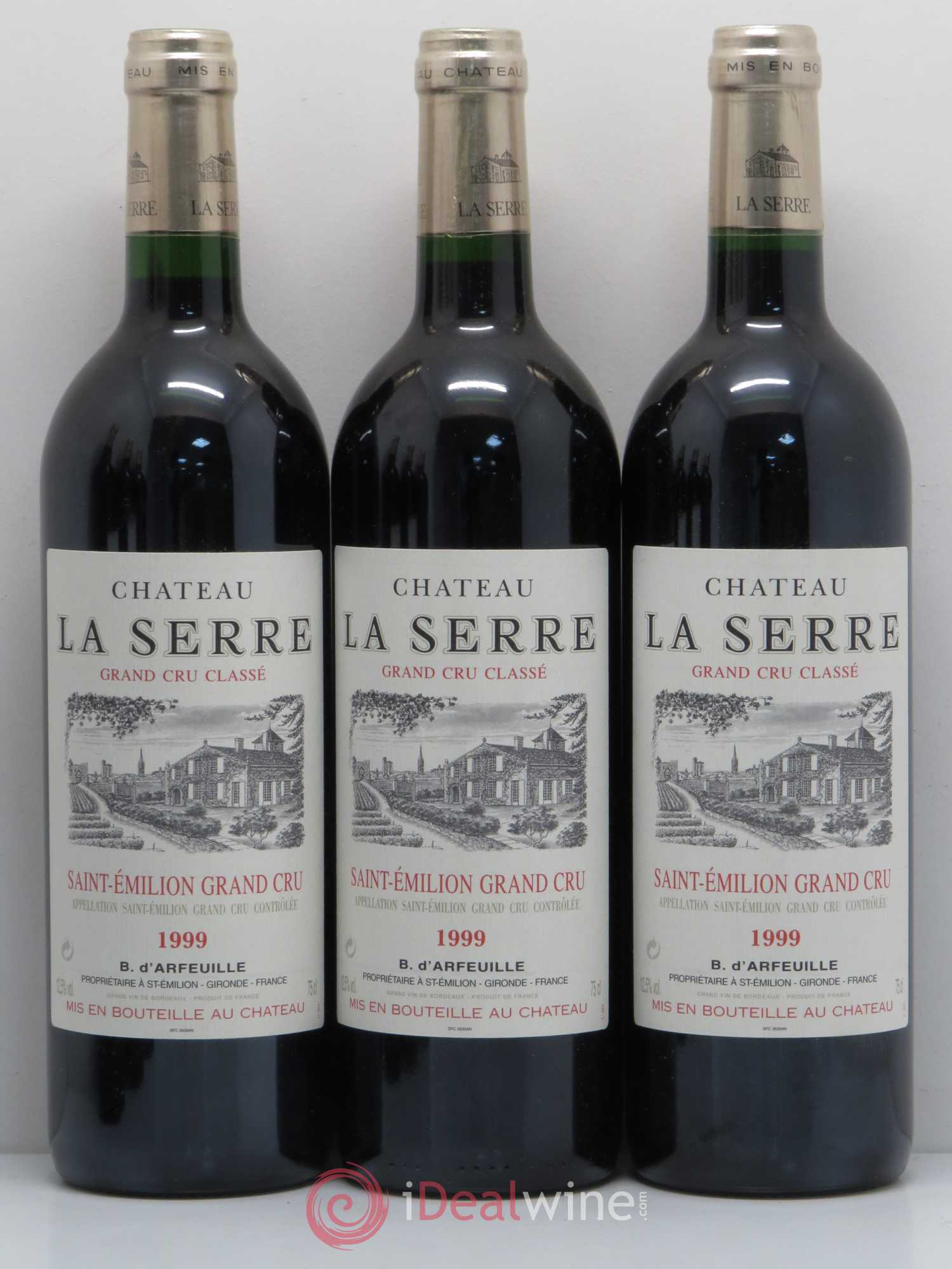 Château la Serre Grand Cru Classé 1999 - Lot de 12 bouteilles - 1