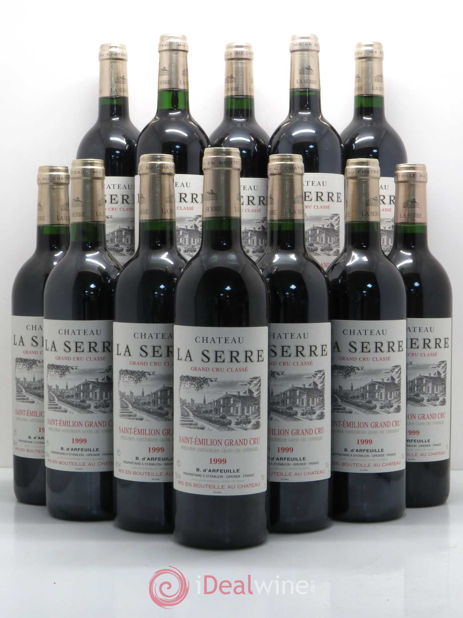 Château la Serre Grand Cru Classé 1999 - Lot de 12 bouteilles - 0