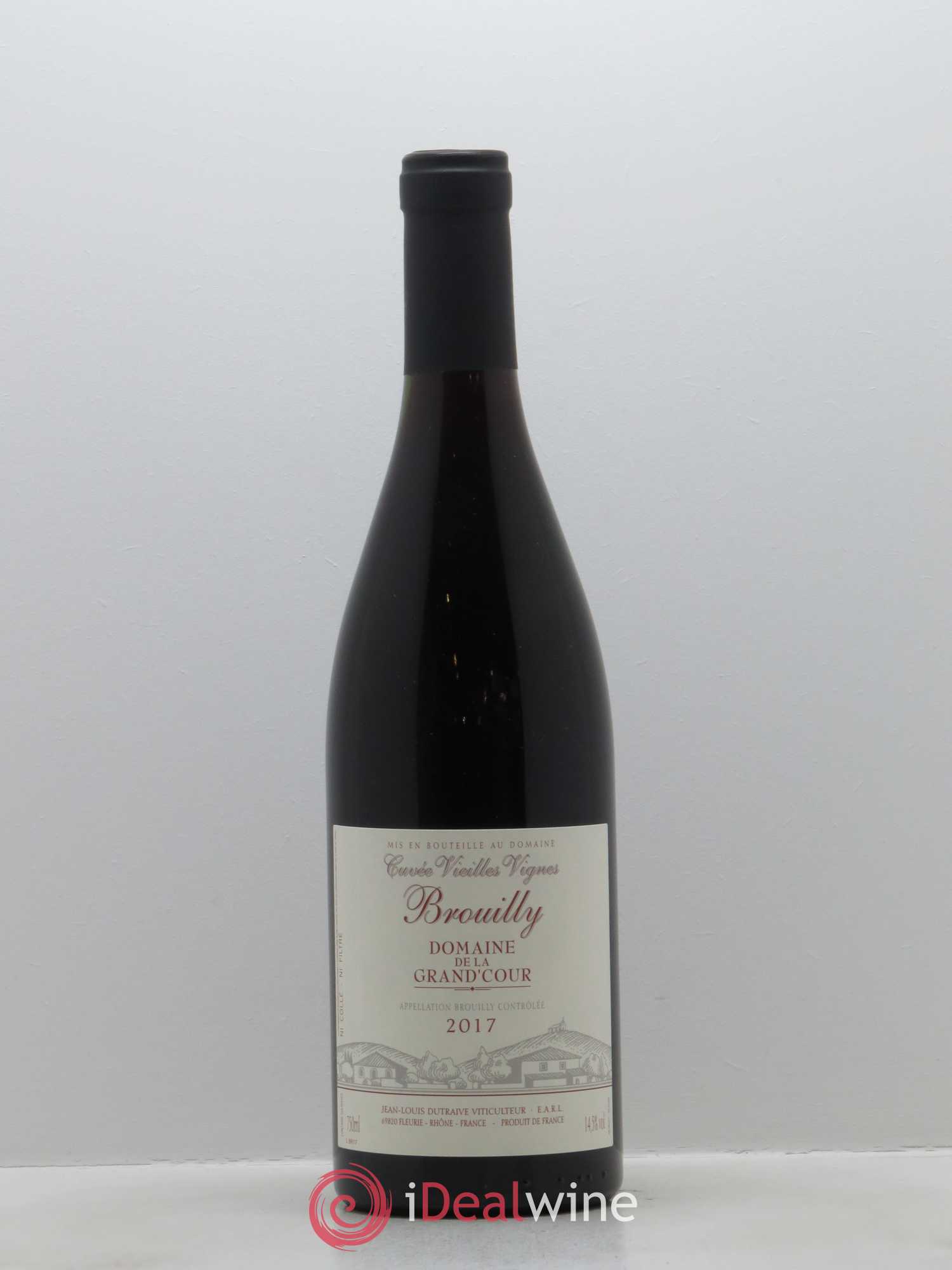 Brouilly Vieilles Vignes Grand'cour (Domaine de la) - Jean-Louis Dutraive 2017 - Lot de 1 bouteille - 0