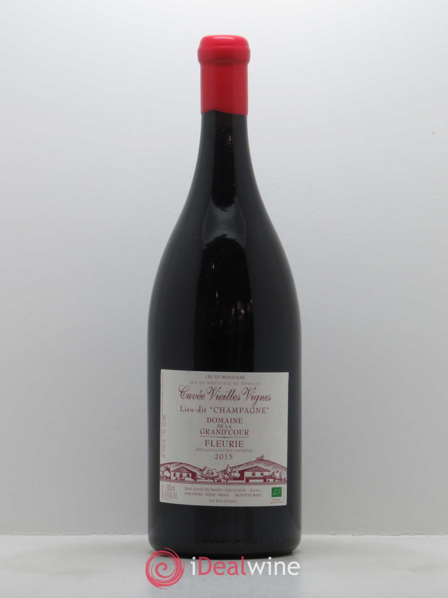 Fleurie Champagne - Cuvée Vieilles Vignes Grand'cour (Domaine de la) - Jean-Louis Dutraive 2015 - Lot de 1 magnum - 0