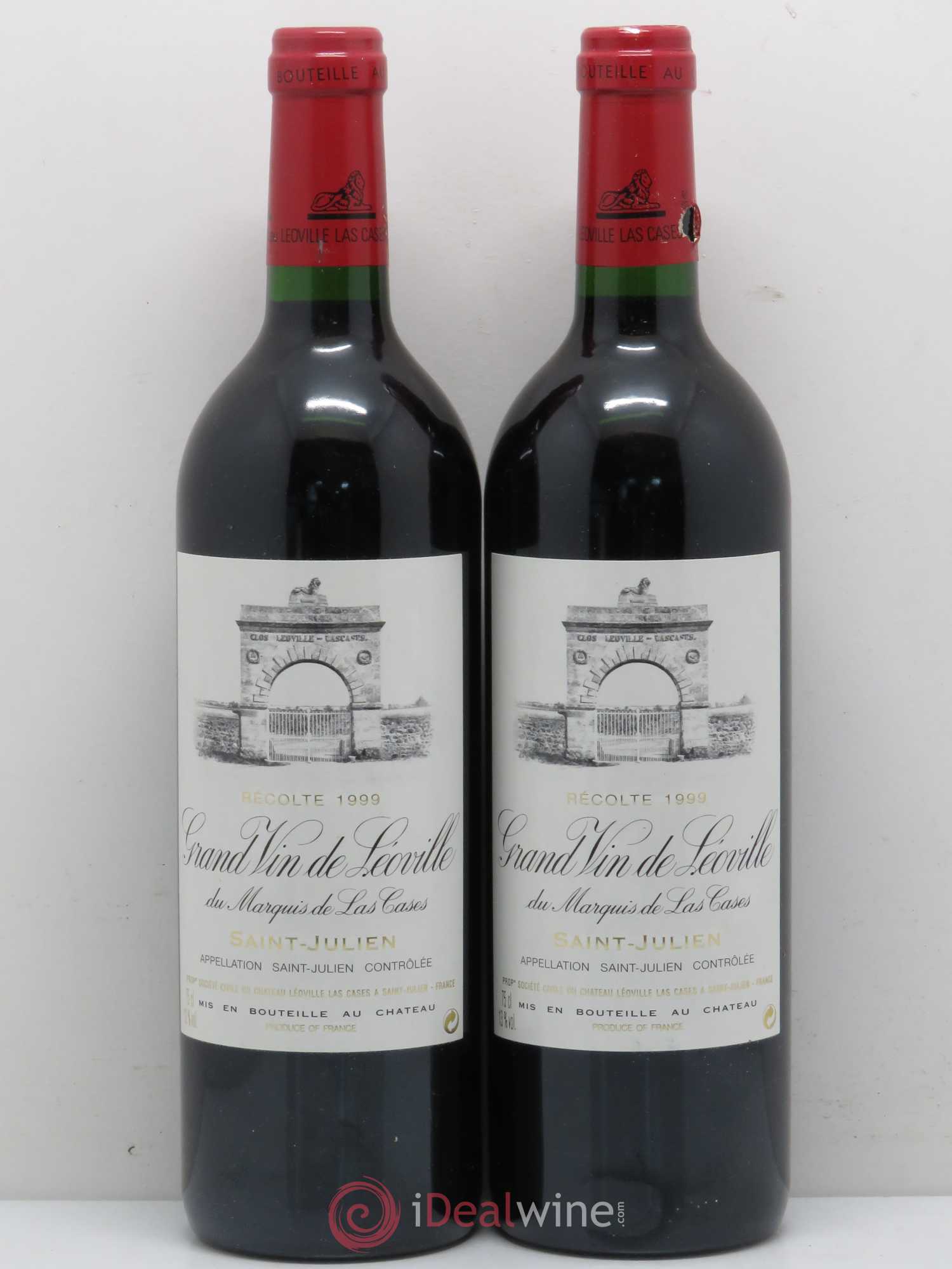 Château Léoville Las Cases 2ème Grand Cru Classé 1999 - Lot de 2 bouteilles - 0