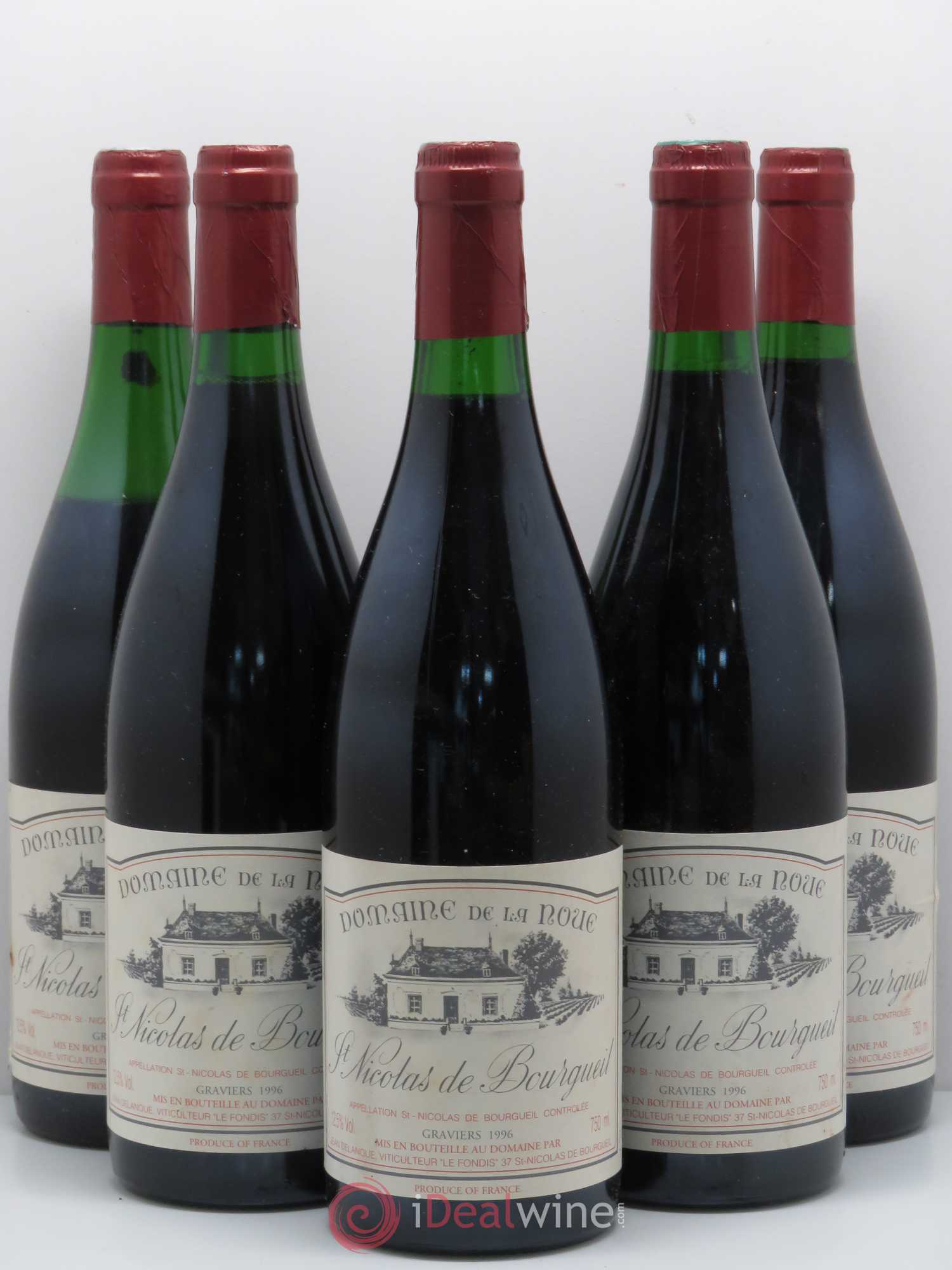 Saint-Nicolas de Bourgueil Domaine de La Noue (sans prix de réserve) 1996 - Posten von 5 Flaschen - 0