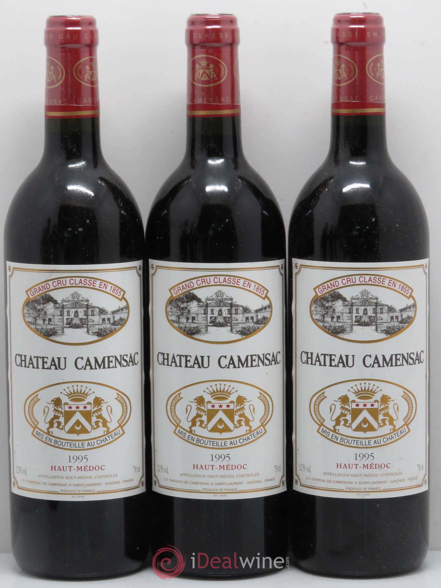 Château Camensac 5ème Grand Cru Classé 1995 - Lot de 6 bouteilles - 1