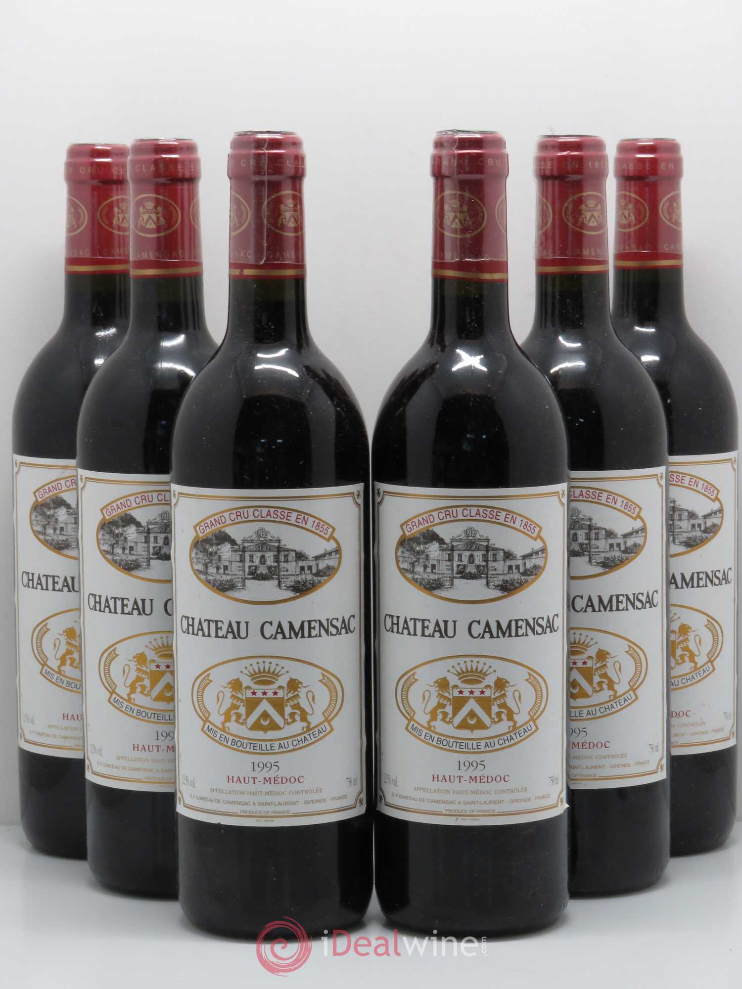 Château Camensac 5ème Grand Cru Classé 1995 - Lot de 6 bouteilles - 0