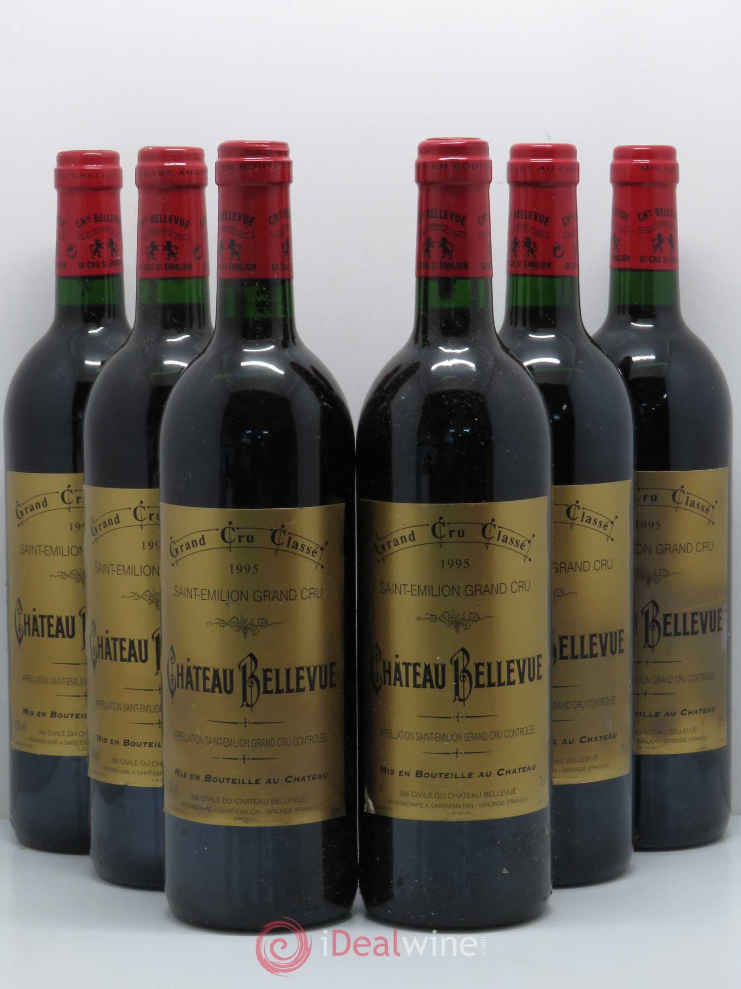 Château Bellevue Grand Cru Classé 1995 - Lot de 6 bouteilles - 0