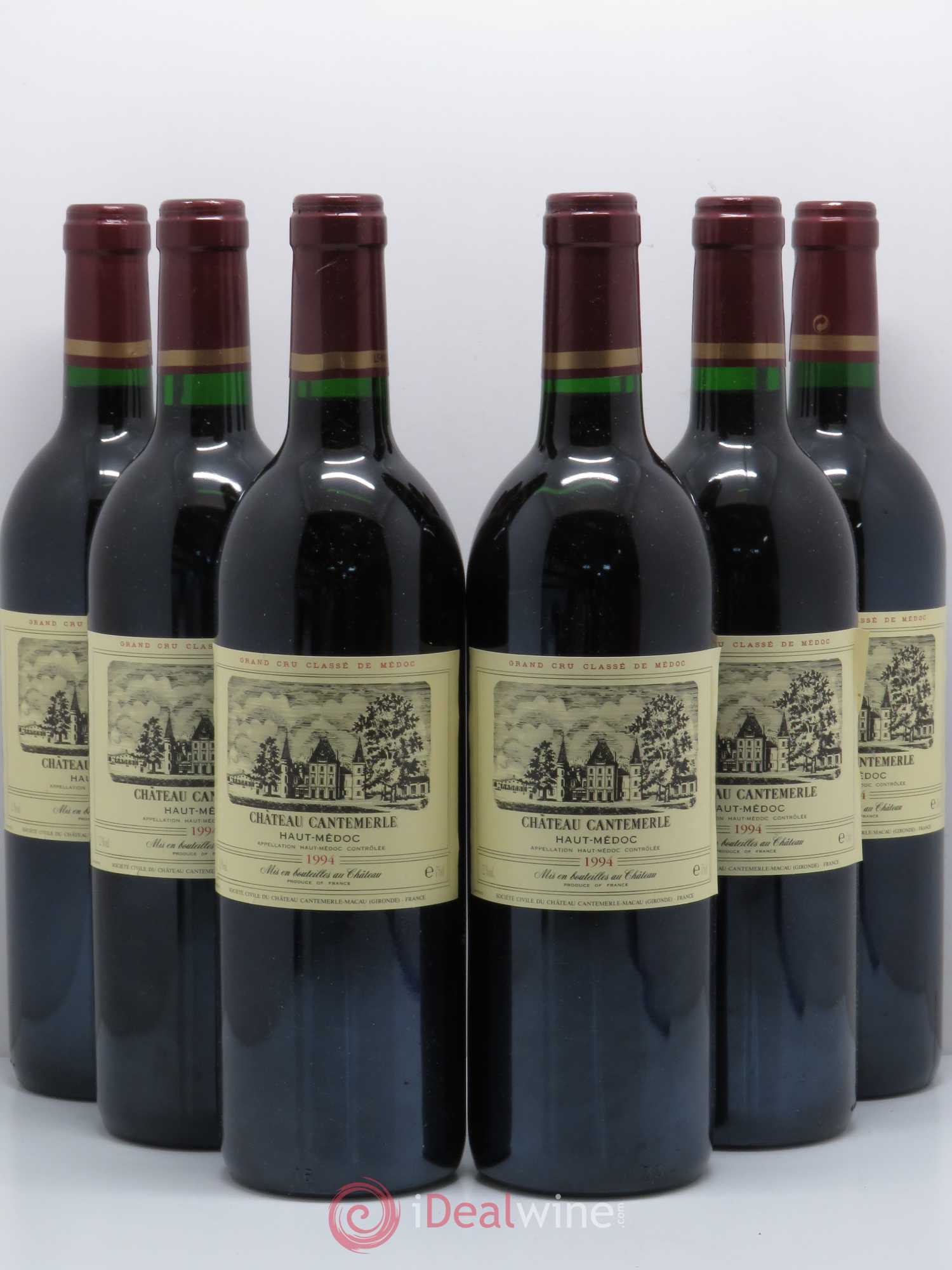 Château Cantemerle 5ème Grand Cru Classé 1994 - Lot de 6 bouteilles - 0