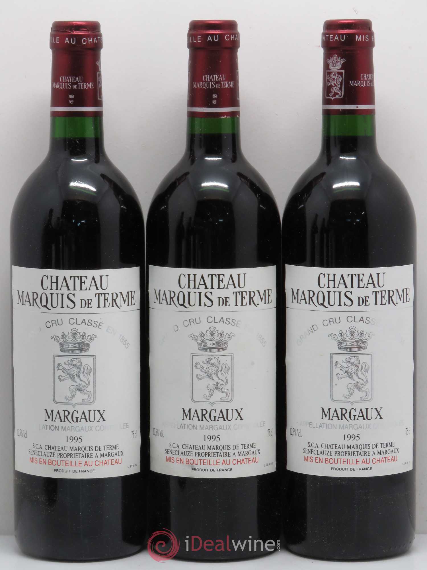 Château Marquis de Terme 4ème Grand Cru Classé 1995 - Lot de 6 bouteilles - 2