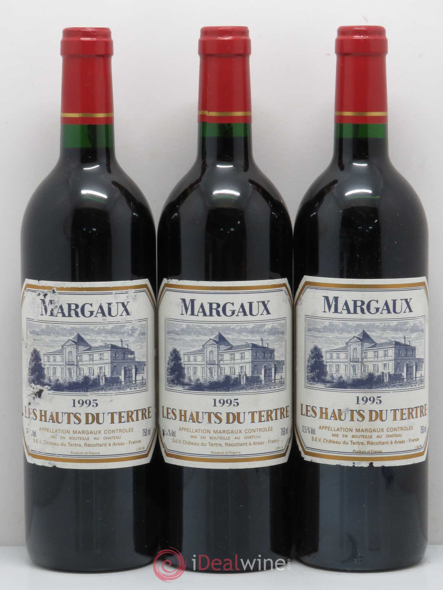 Les Hauts du Tertre 1995 - Lot de 3 bouteilles - 0