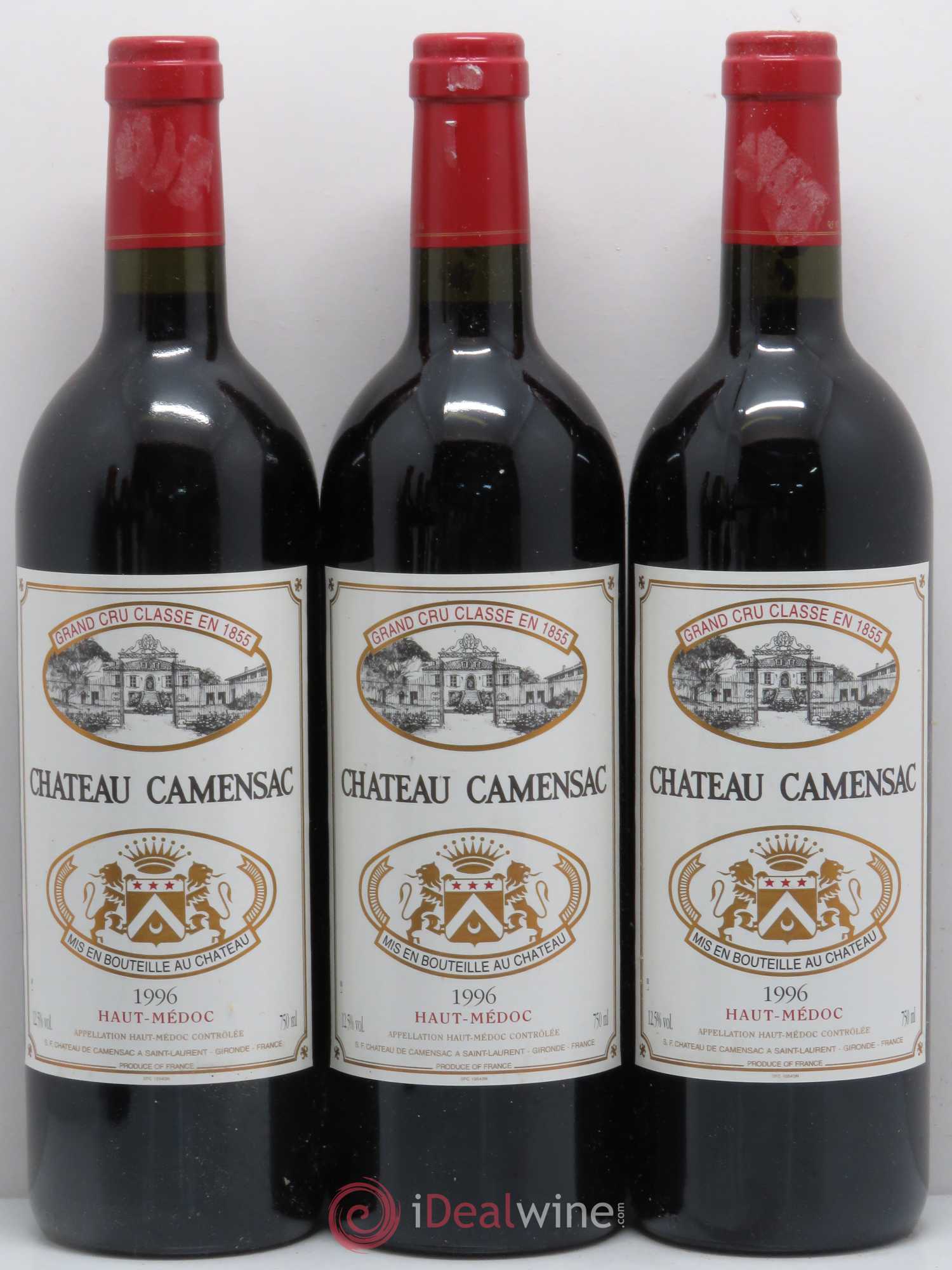 Château Camensac 5ème Grand Cru Classé 1996 - Lot de 6 bouteilles - 1