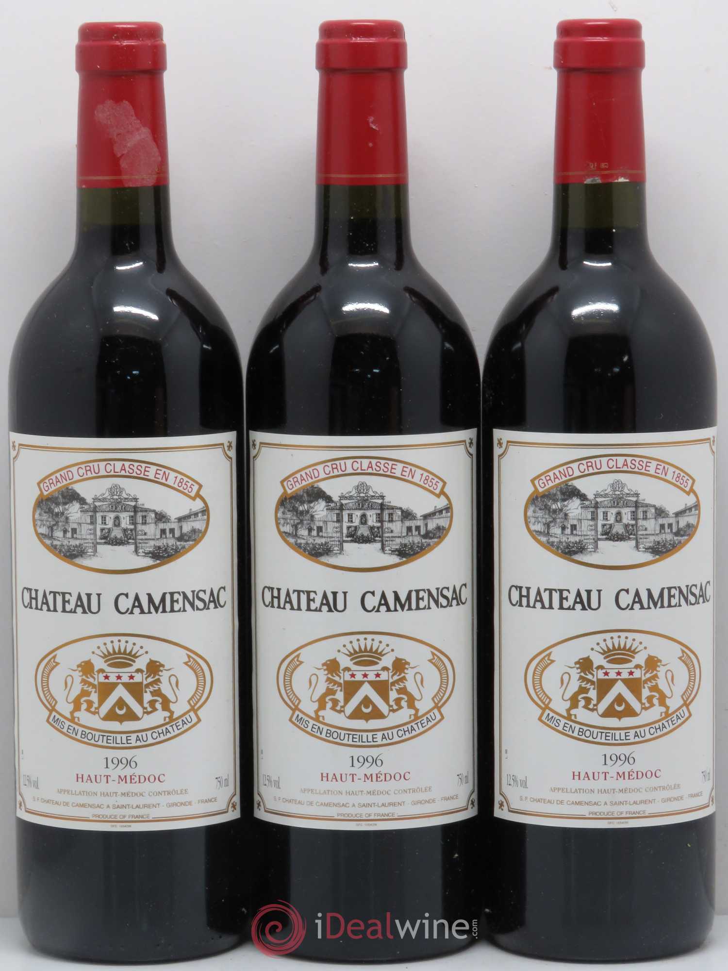 Château Camensac 5ème Grand Cru Classé 1996 - Lot de 6 bouteilles - 2