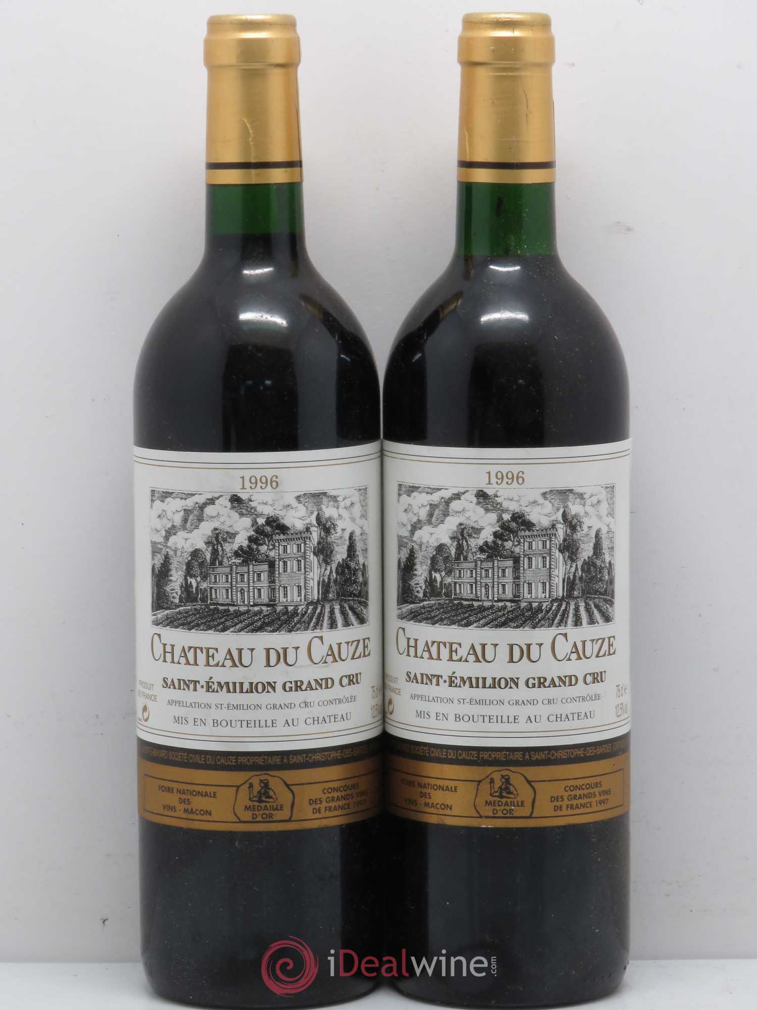 Château du Cauze 1996 - Lot de 2 bouteilles - 0