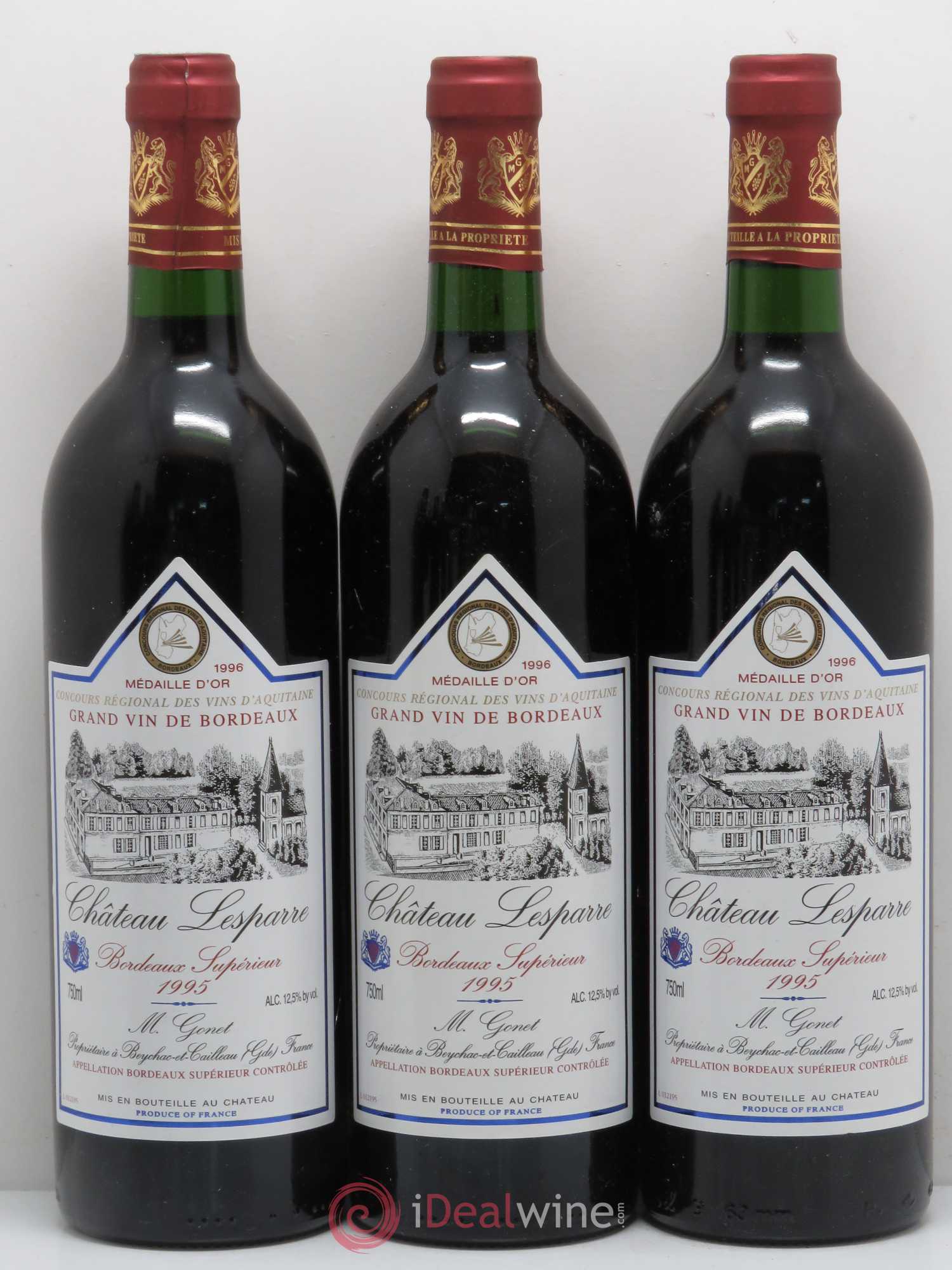 Bordeaux Château Lesparre 1995 - Posten von 6 Flaschen - 1