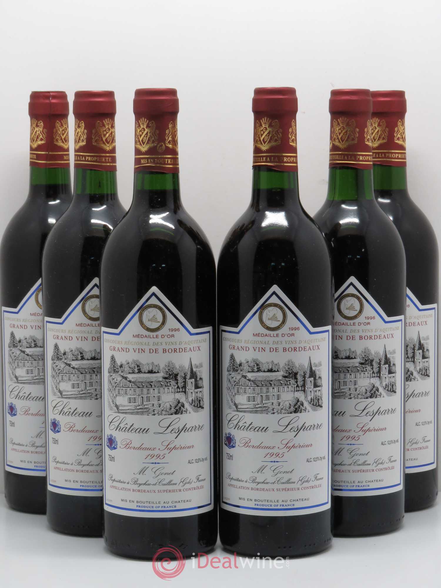 Bordeaux Château Lesparre 1995 - Posten von 6 Flaschen - 0