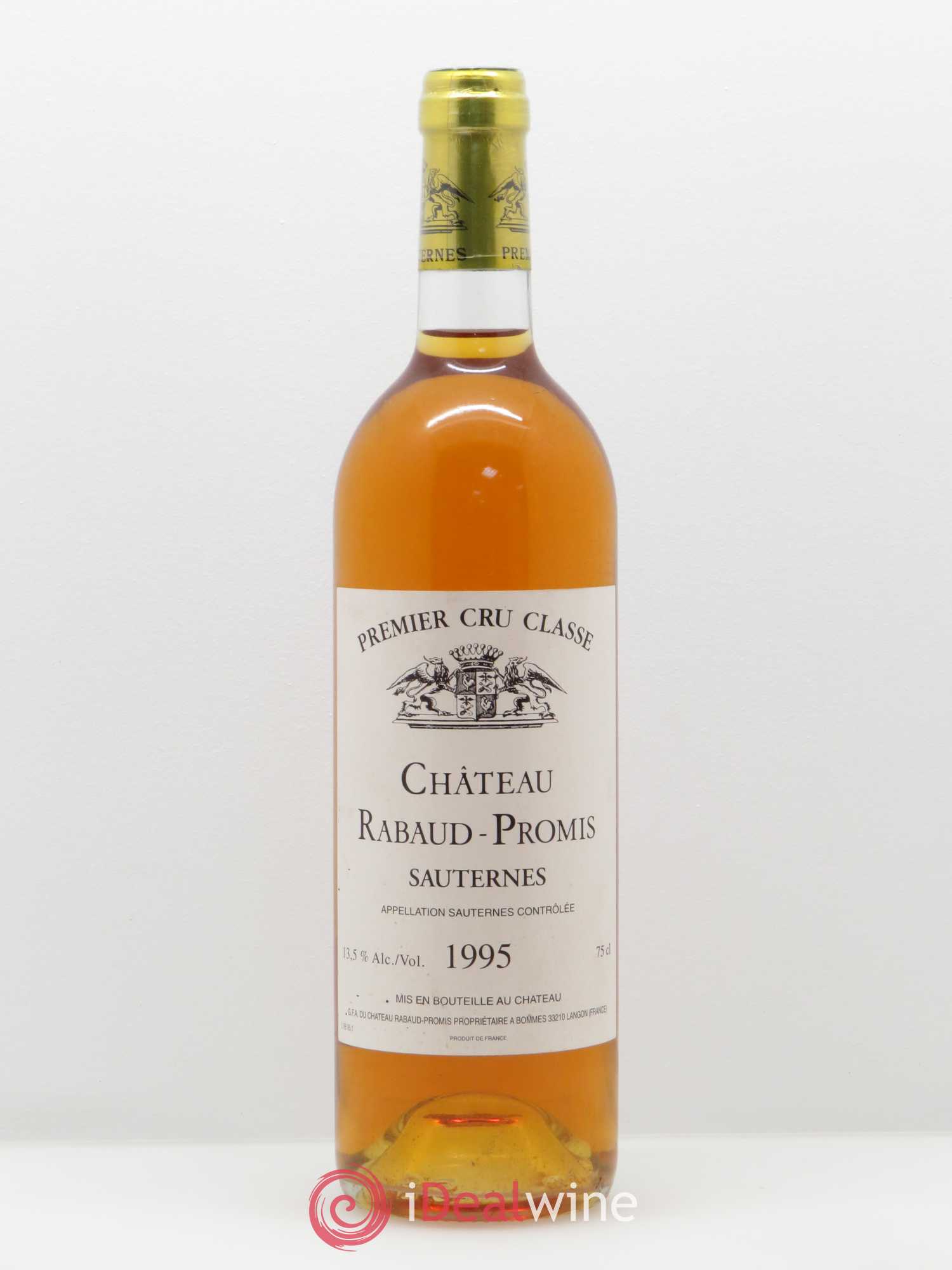 Château Rabaud Promis 1er Grand Cru Classé 1995 - Posten von 1 Flasche - 0