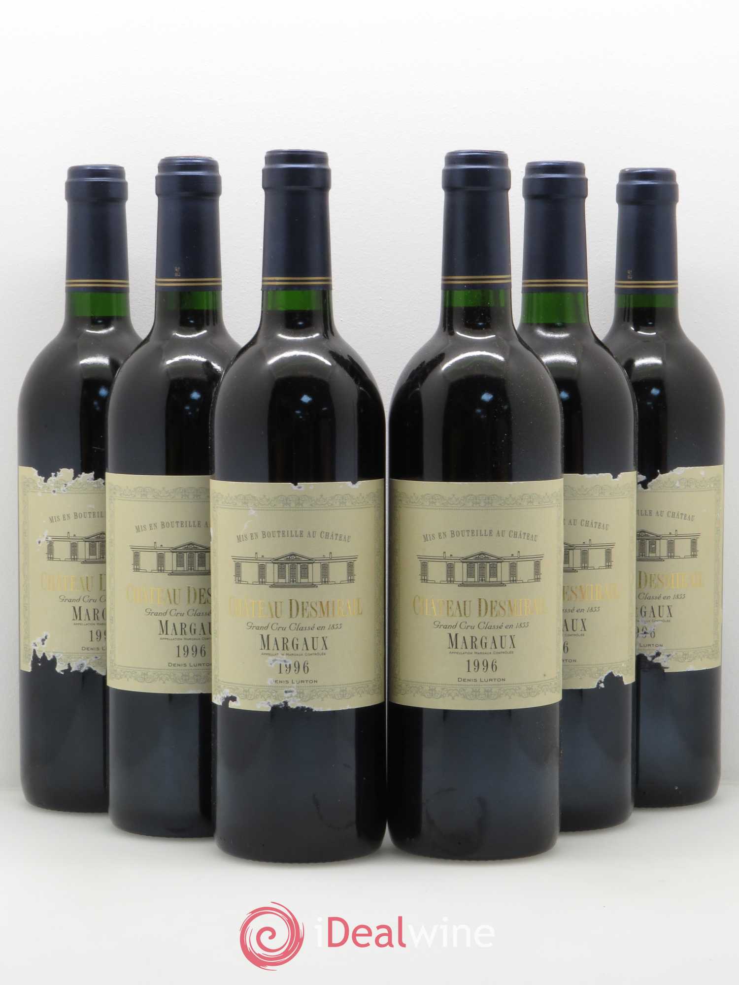 Château Desmirail 3ème Grand Cru Classé 1996 - Lot de 6 bouteilles - 0