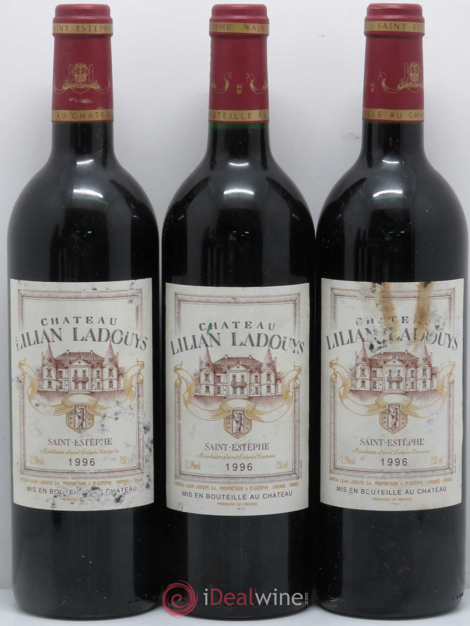 Château Lilian Ladouys Cru Bourgeois 1996 - Lot de 5 bouteilles - 1
