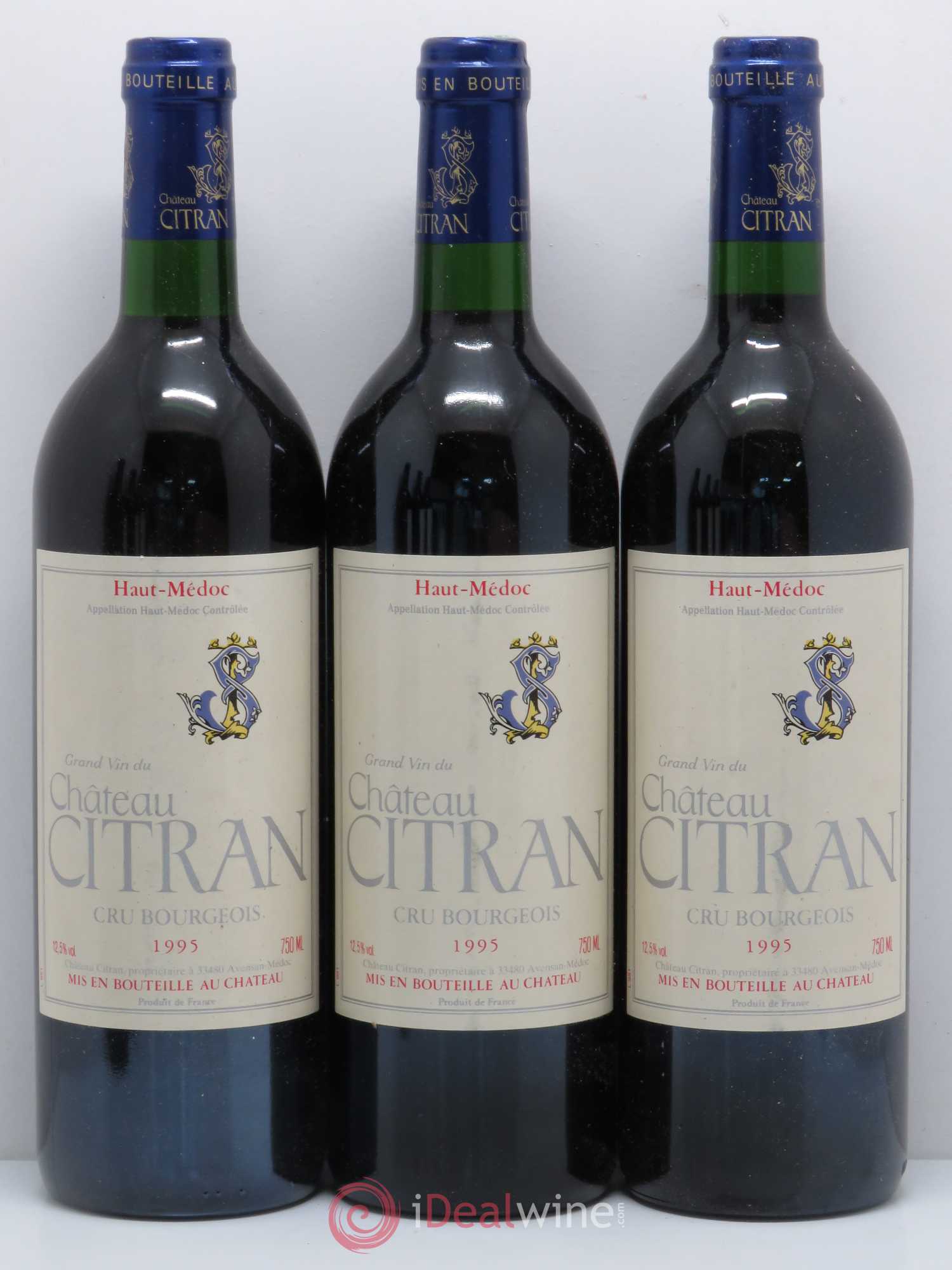 Château Citran Cru Bourgeois 1995 - Lot de 6 bouteilles - 1