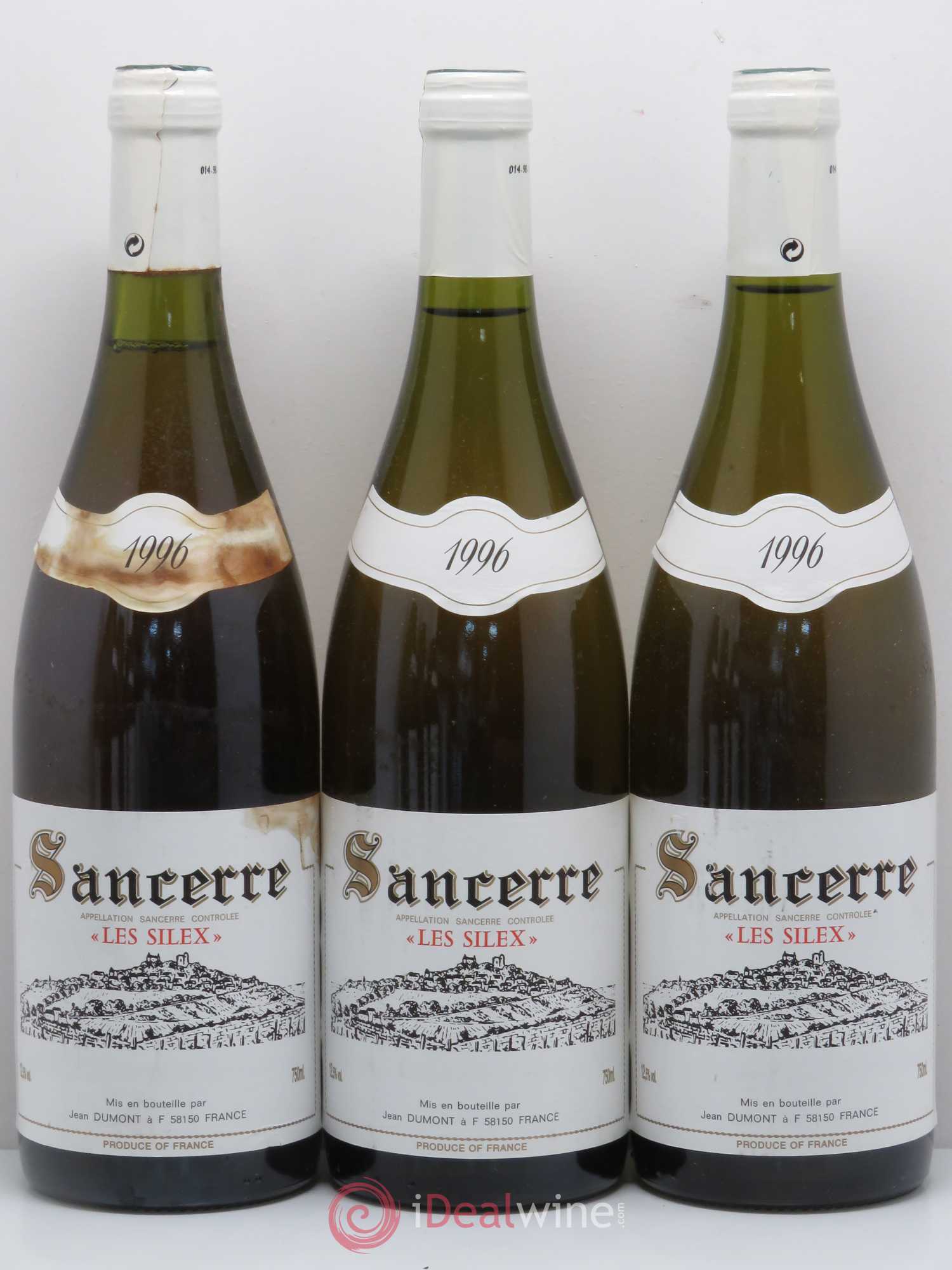 Sancerre Les Silex - Jean Dumont 1996 - Posten von 6 Flaschen - 2