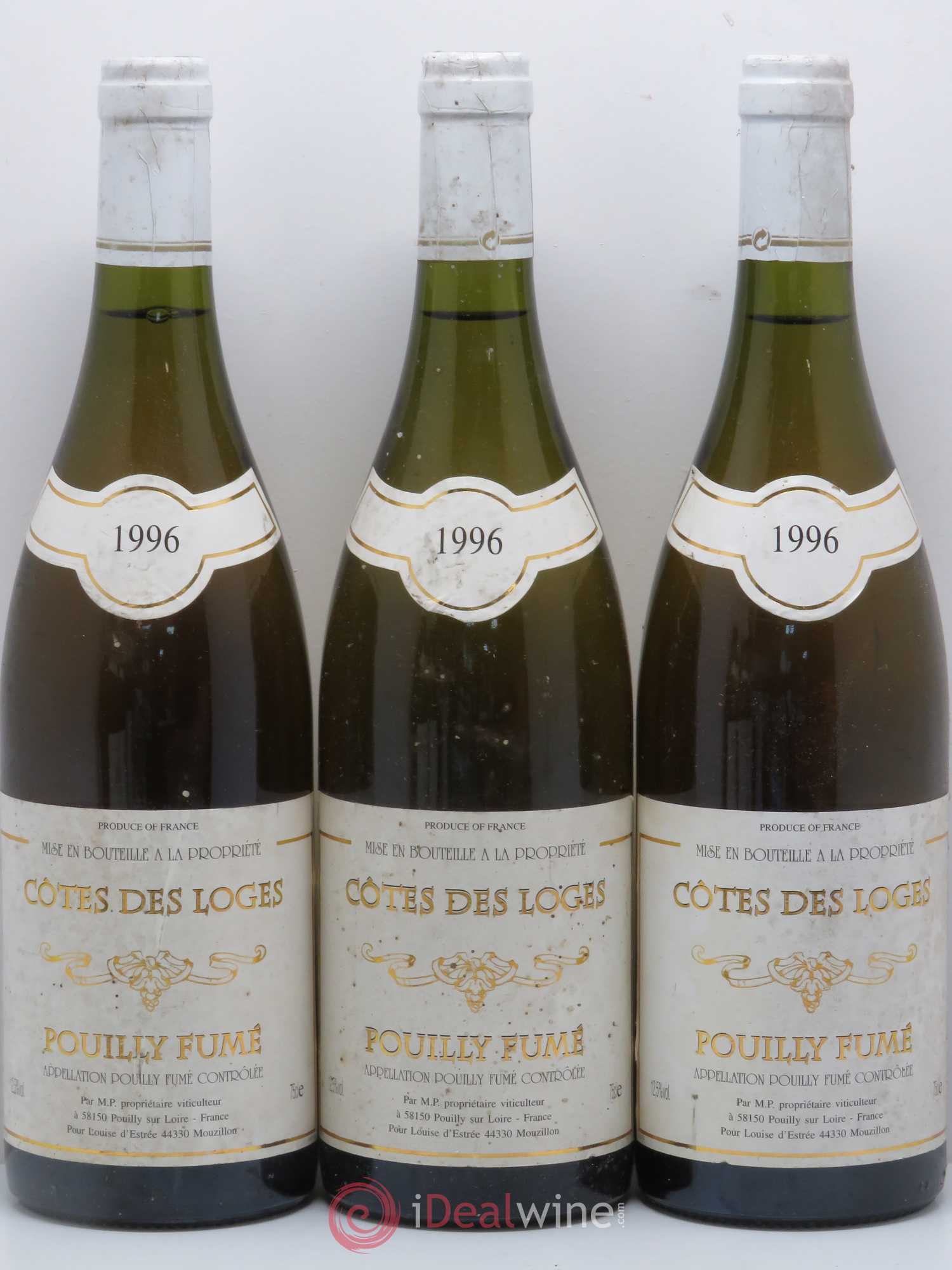 Pouilly-Fumé Cotes Des Loges 1996 - Lot de 5 bouteilles - 1