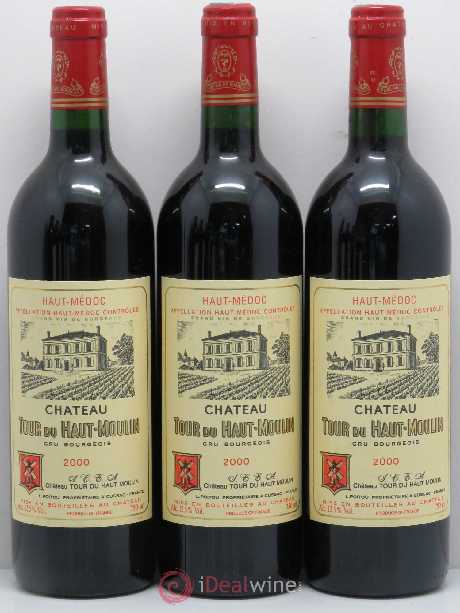 Château Tour du Haut Moulin Cru Bourgeois 2000 - Lot de 6 bouteilles - 2