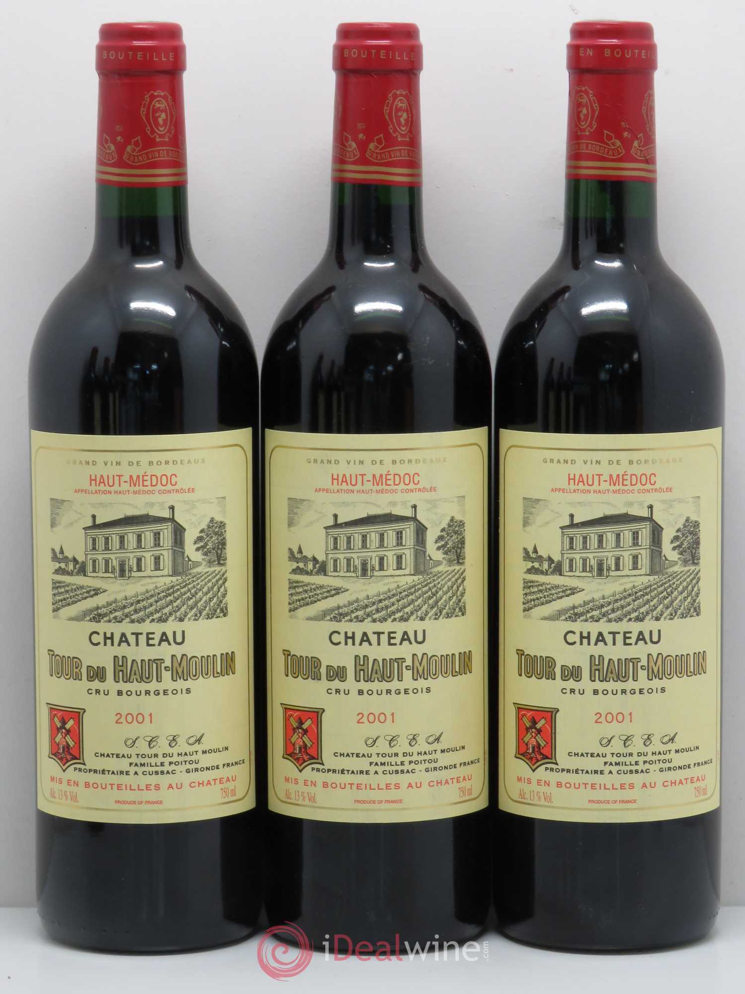 Château Tour du Haut Moulin Cru Bourgeois 2001 - Lot de 6 bouteilles - 2