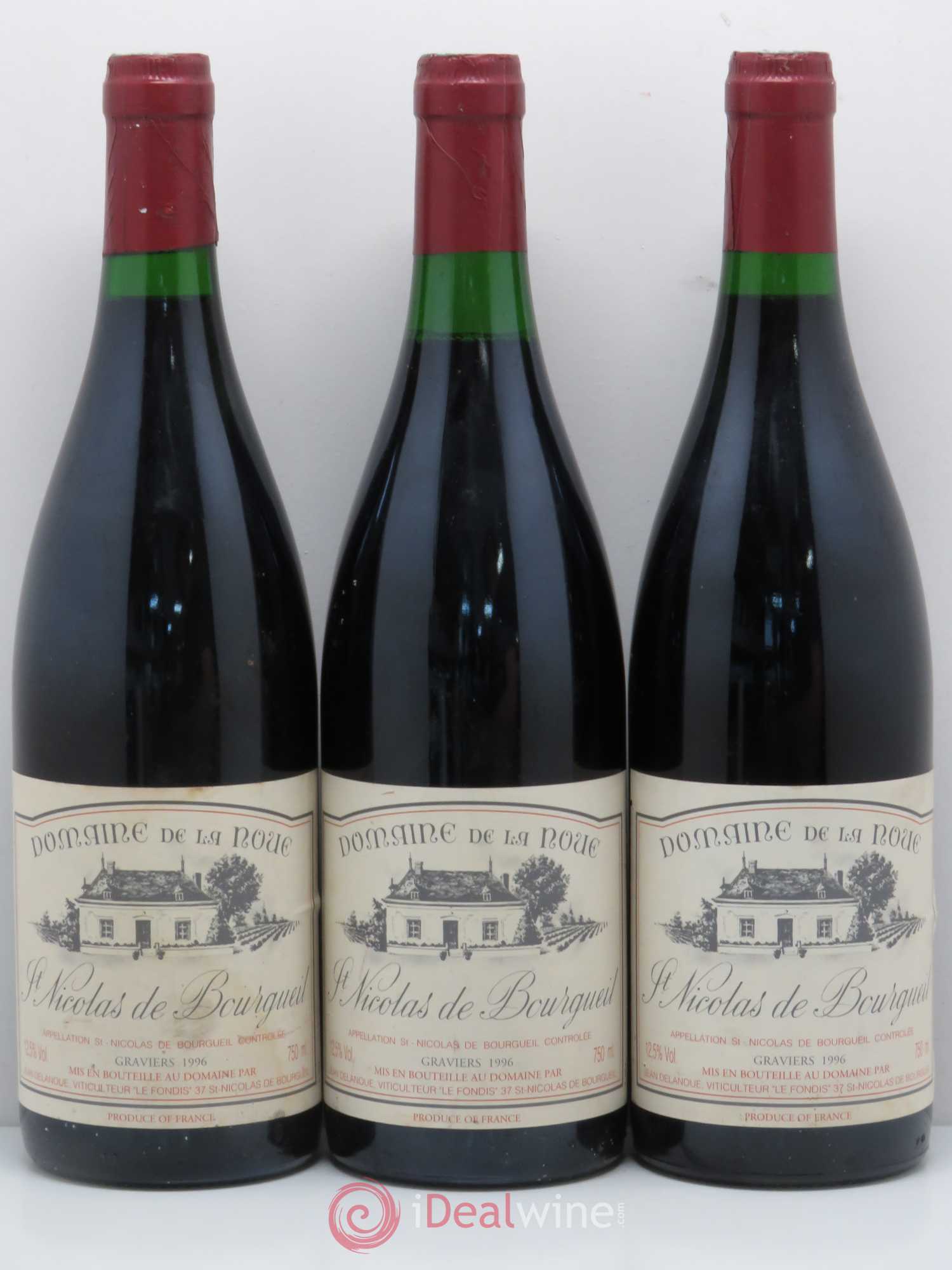 Saint-Nicolas de Bourgueil Domaine de La Noue Graviers 1996 - Lot de 6 bouteilles - 2