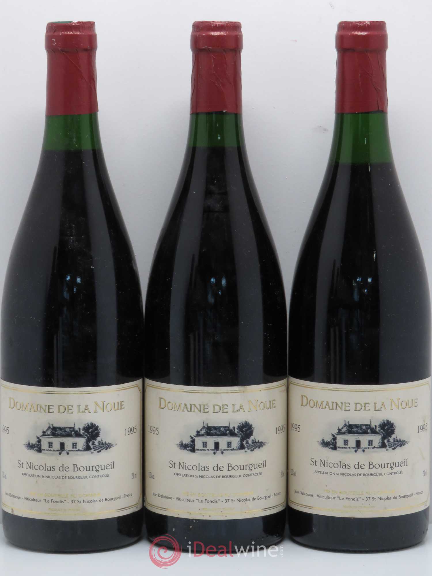 Saint-Nicolas de Bourgueil Domaine de La Noue 1995 - Posten von 5 Flaschen - 1