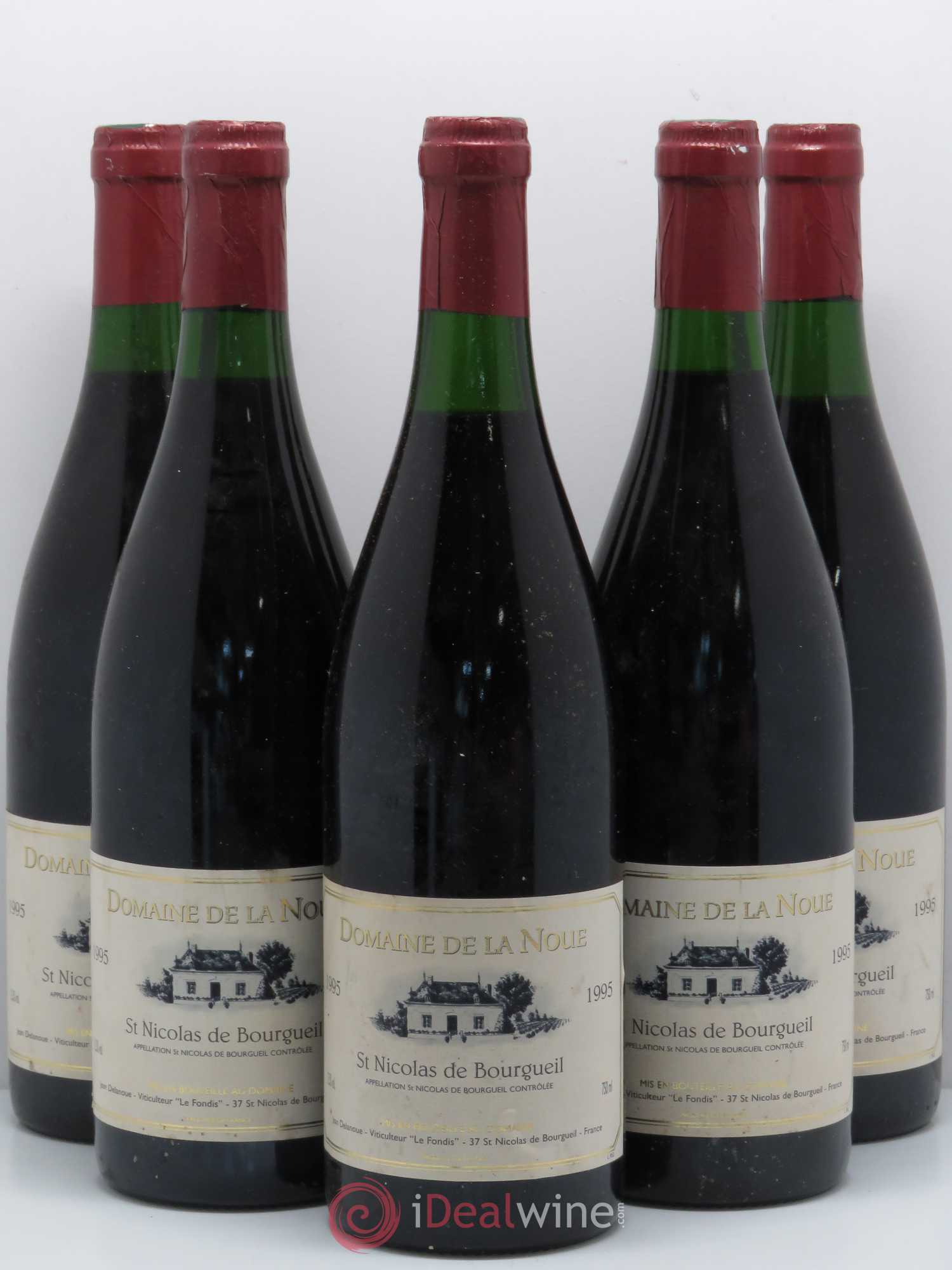Saint-Nicolas de Bourgueil Domaine de La Noue 1995 - Posten von 5 Flaschen - 0