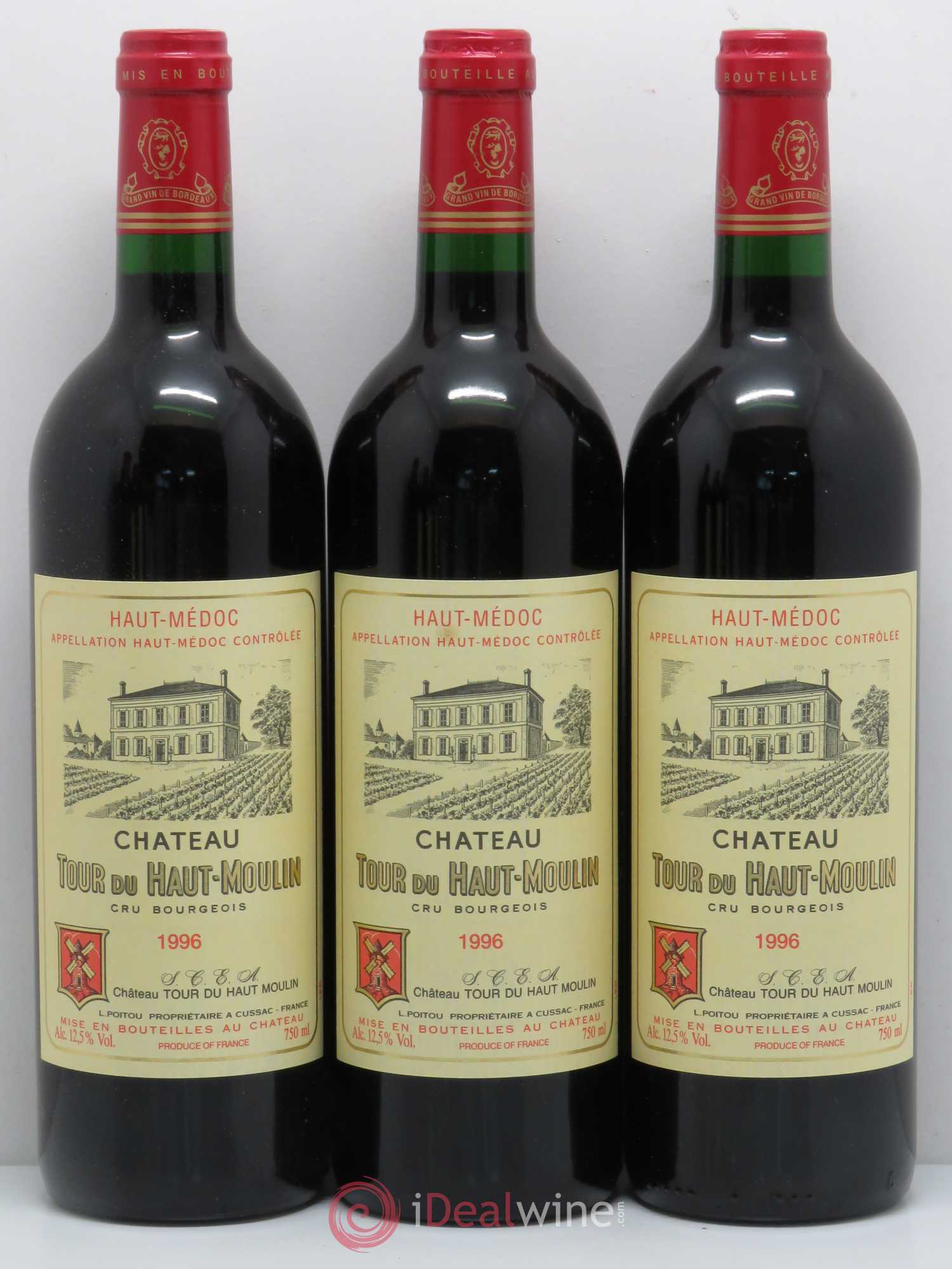 Haut Médoc Château du Haut Moulin 1996 - Posten von 6 Flaschen - 2