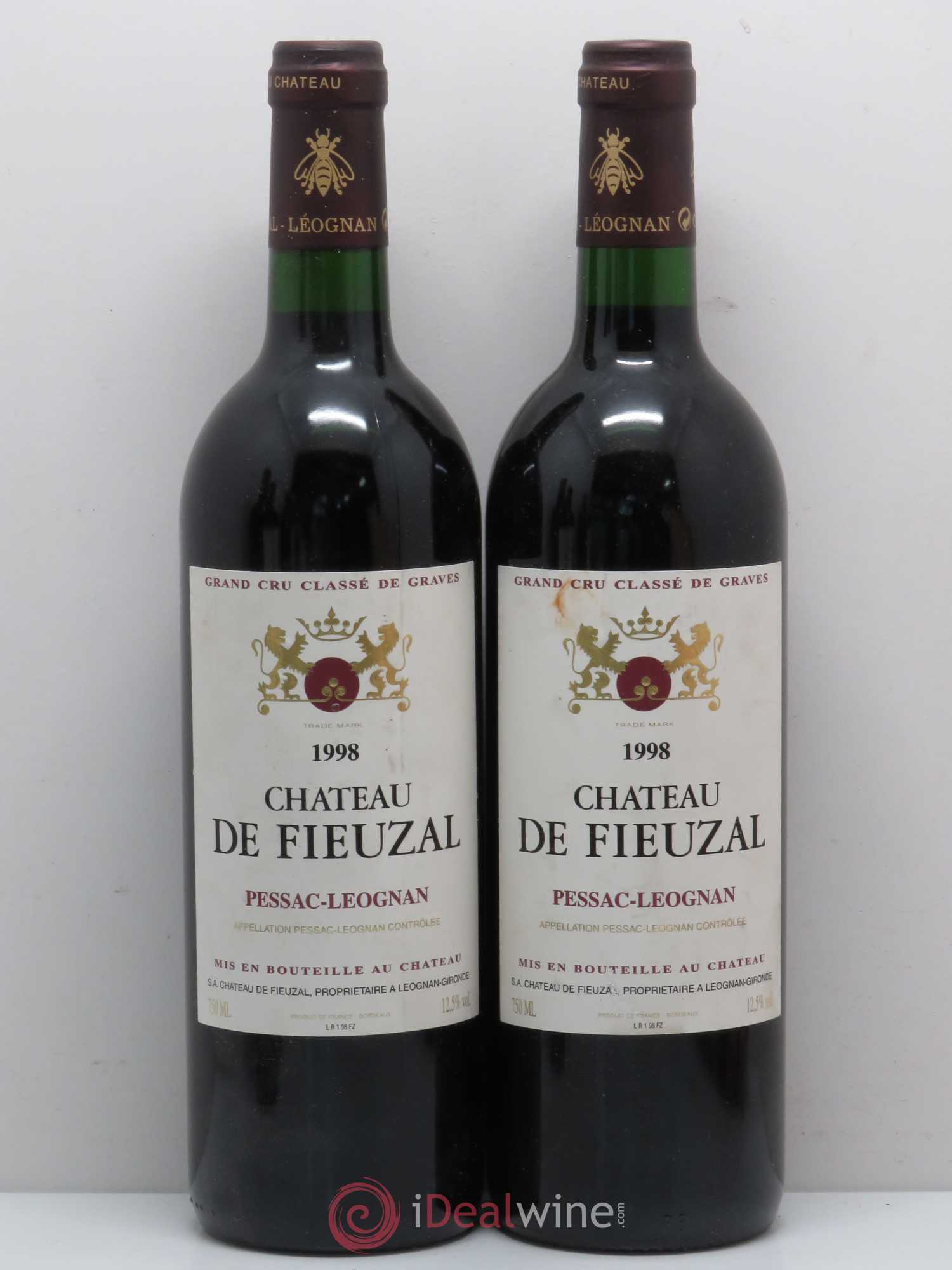 Château de Fieuzal Cru Classé de Graves 1998 - Lot de 5 bouteilles - 2