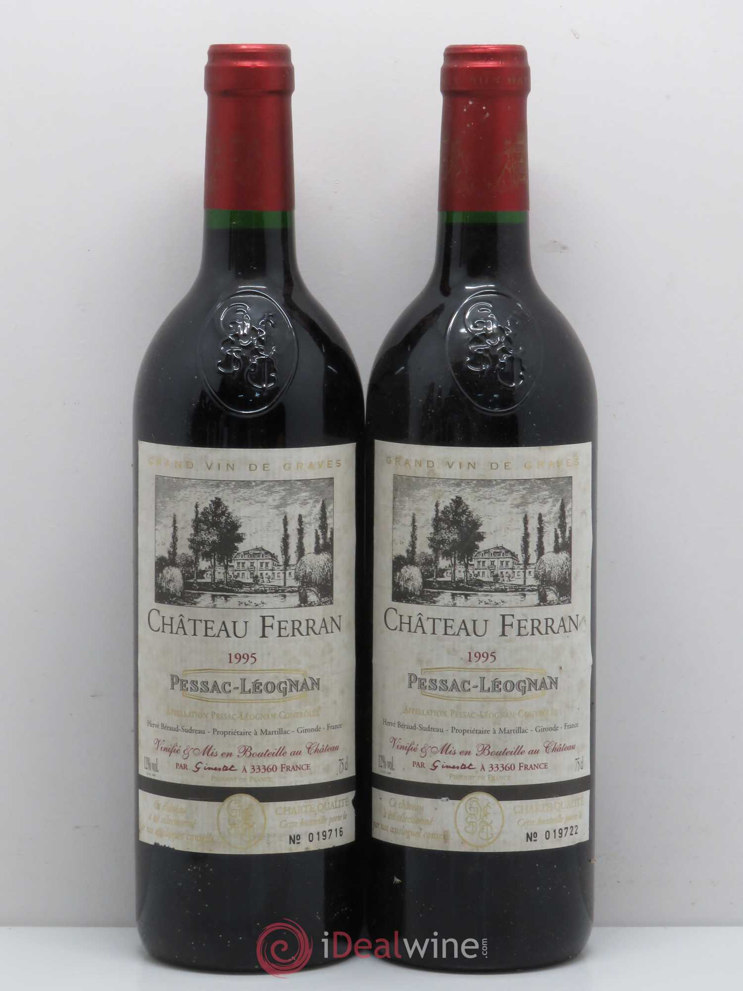 Pessac-Léognan Château Ferran 1995 - Lot de 5 bouteilles - 2