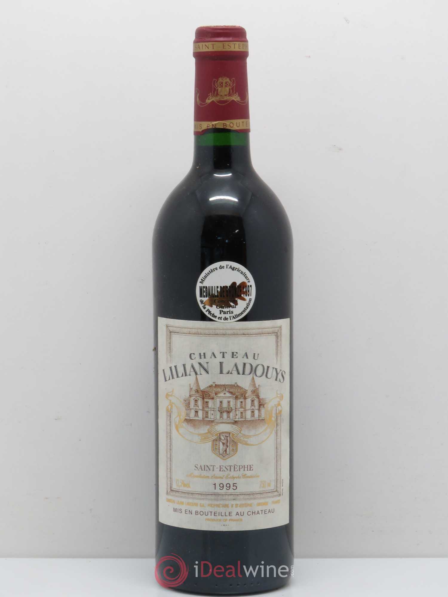 Château Lilian Ladouys Cru Bourgeois 1995 - Lot de 1 bouteille - 0