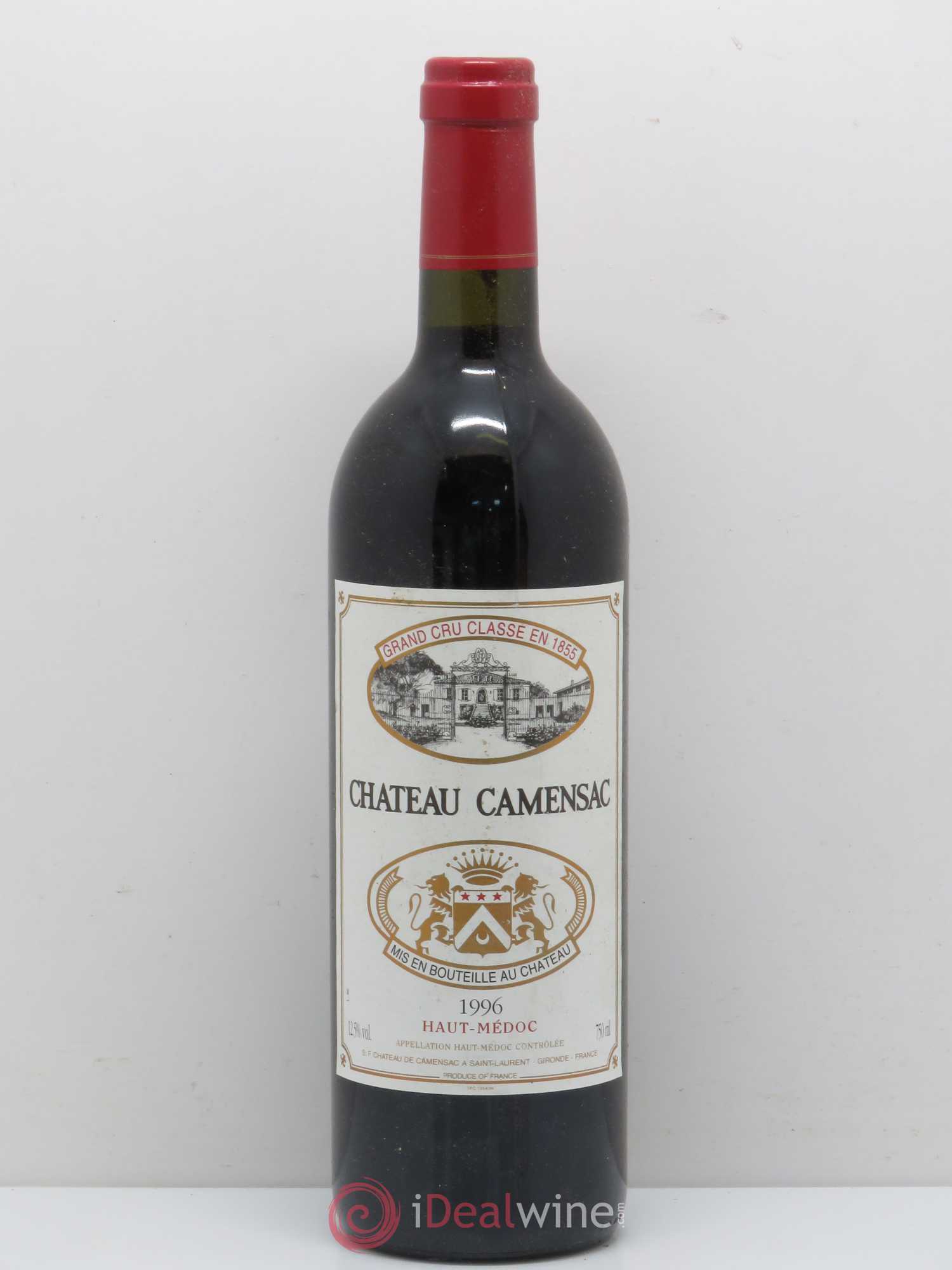 Château Camensac 5ème Grand Cru Classé 1996 - Lot de 1 bouteille - 0