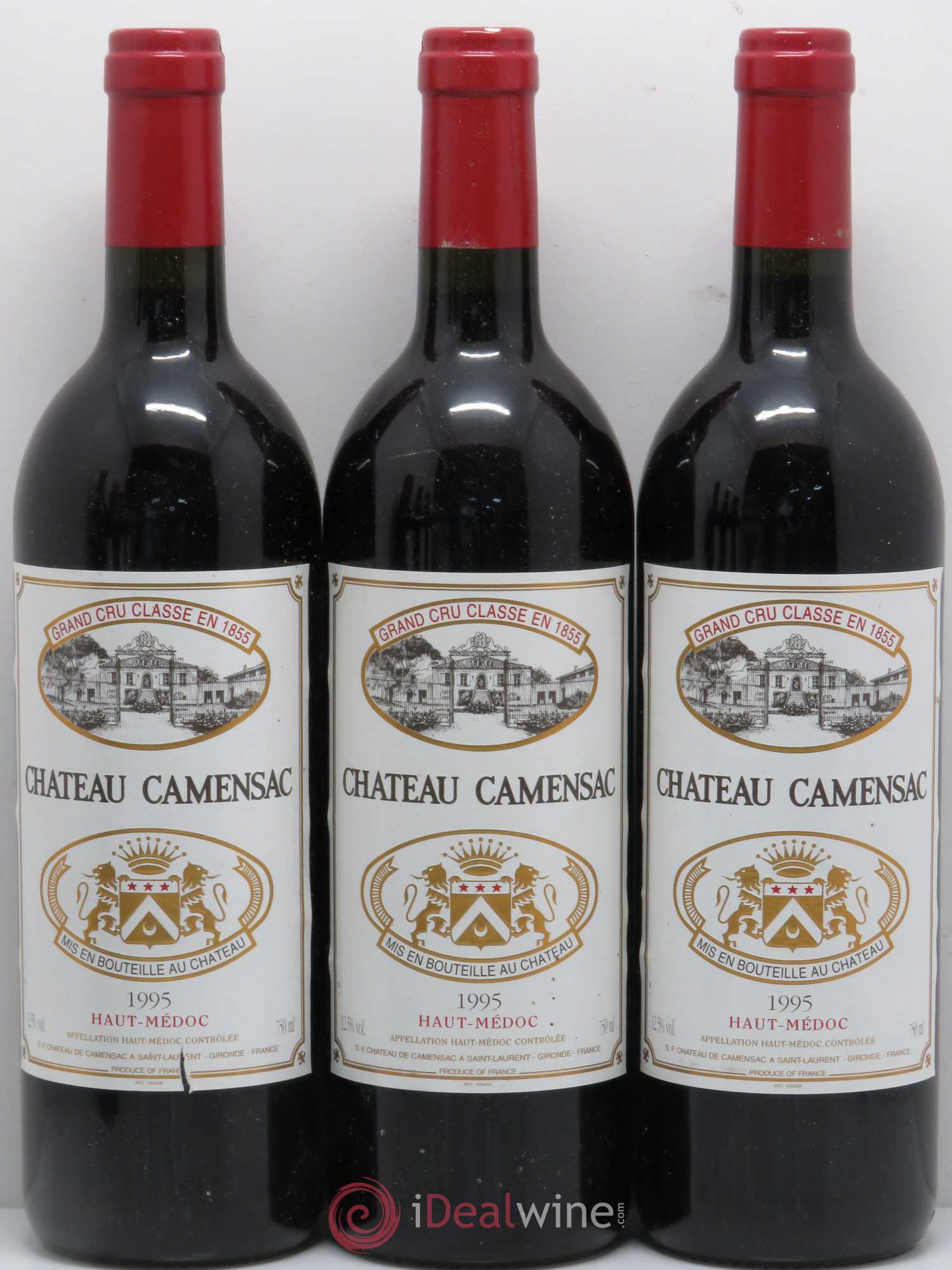 Château Camensac 5ème Grand Cru Classé 1995 - Lot de 6 bouteilles - 1