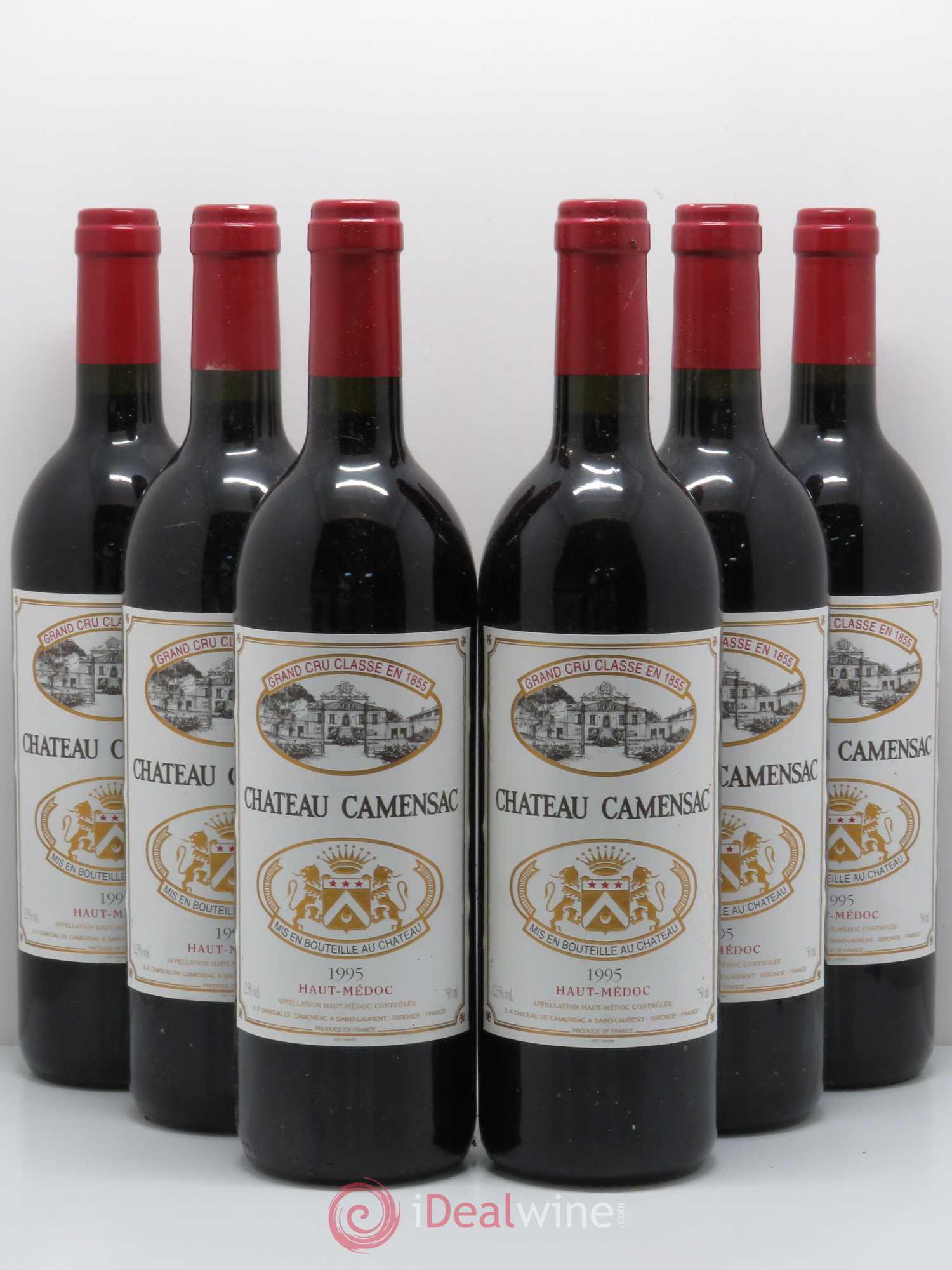 Château Camensac 5ème Grand Cru Classé 1995 - Lot de 6 bouteilles - 0
