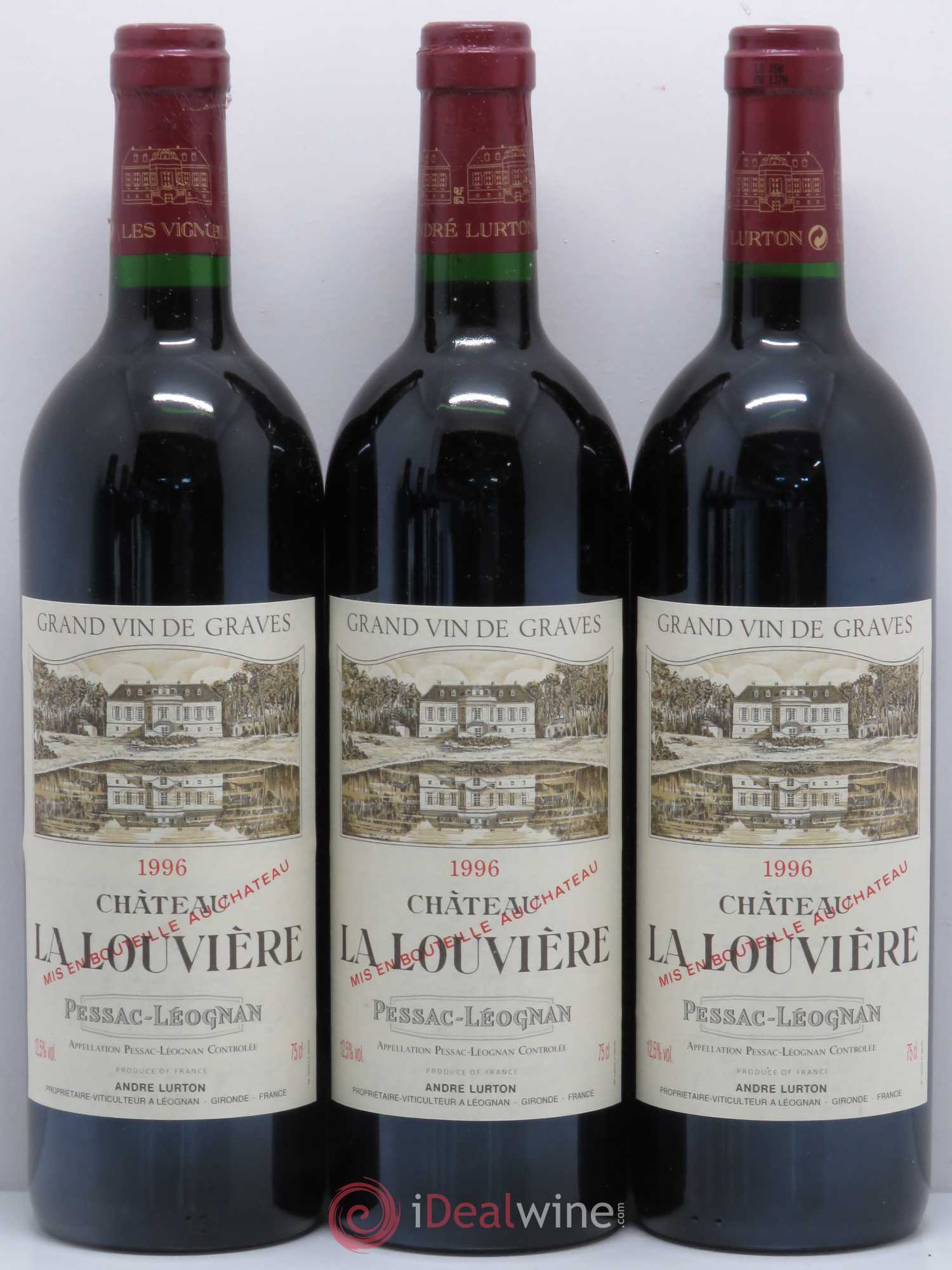 Château la Louvière 1996 - Lot de 6 bouteilles - 1