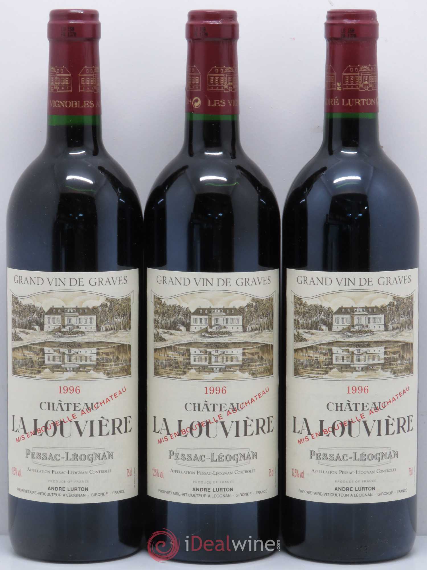 Château la Louvière 1996 - Lot de 6 bouteilles - 2