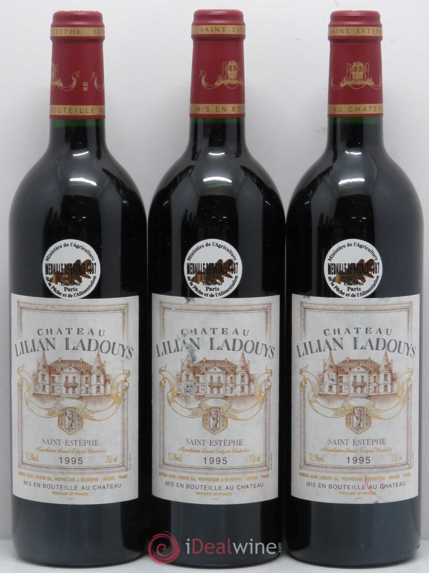 Château Lilian Ladouys Cru Bourgeois 1995 - Lot de 6 bouteilles - 1