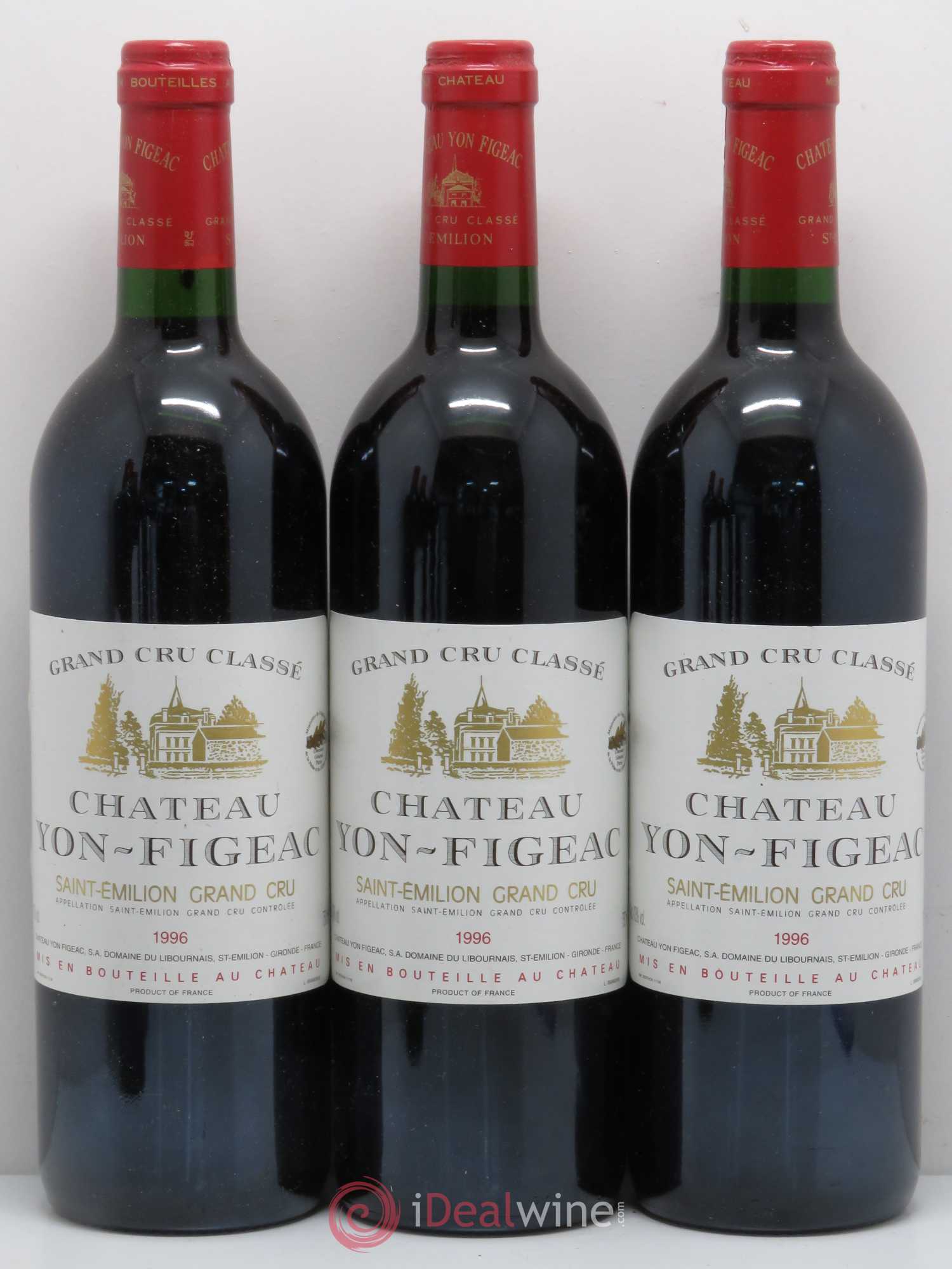 Château Yon Figeac Grand Cru Classé 1996 - Lot de 6 bouteilles - 2