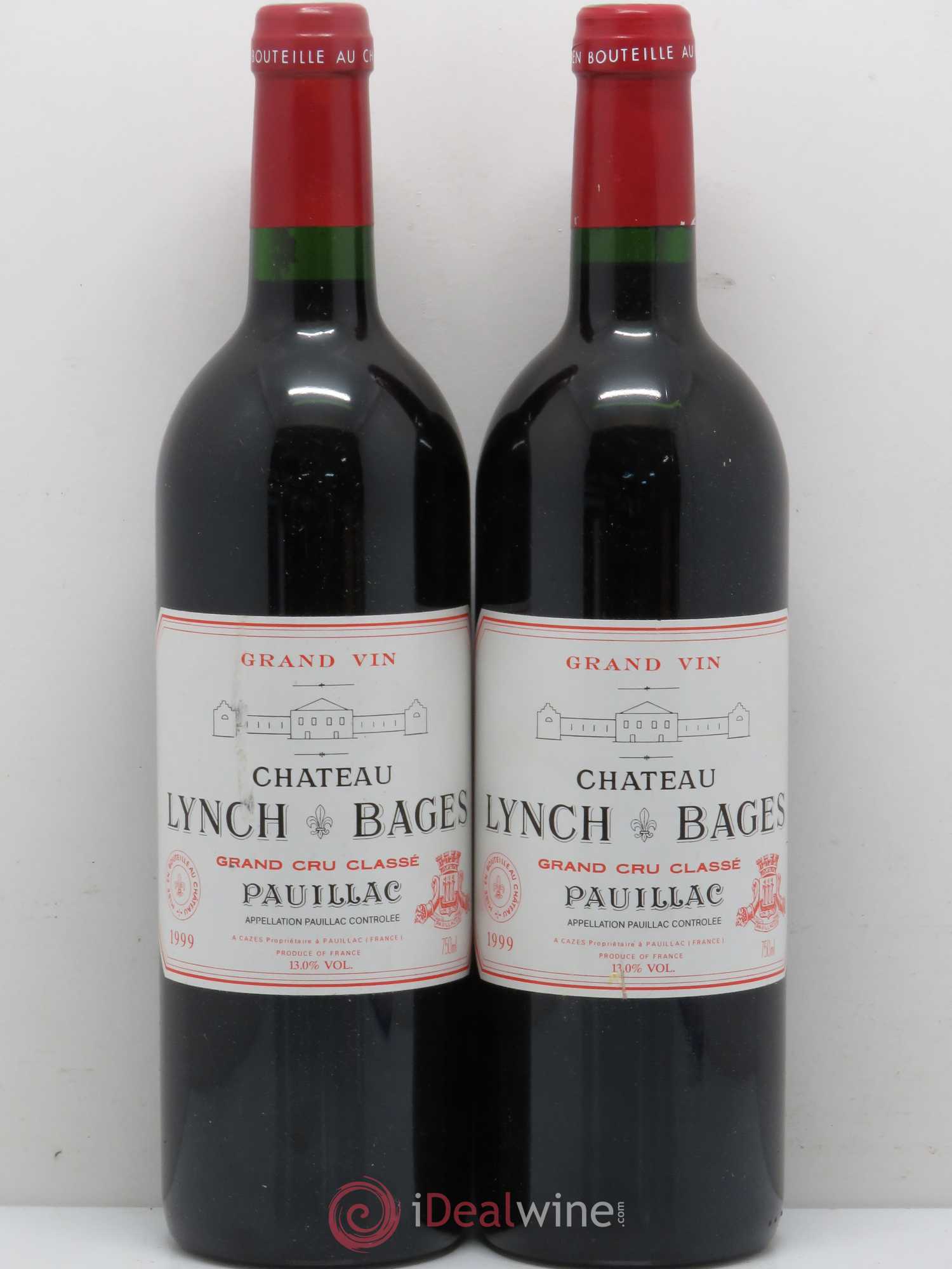 Château Lynch Bages 5ème Grand Cru Classé 1999 - Lot de 2 bouteilles - 0