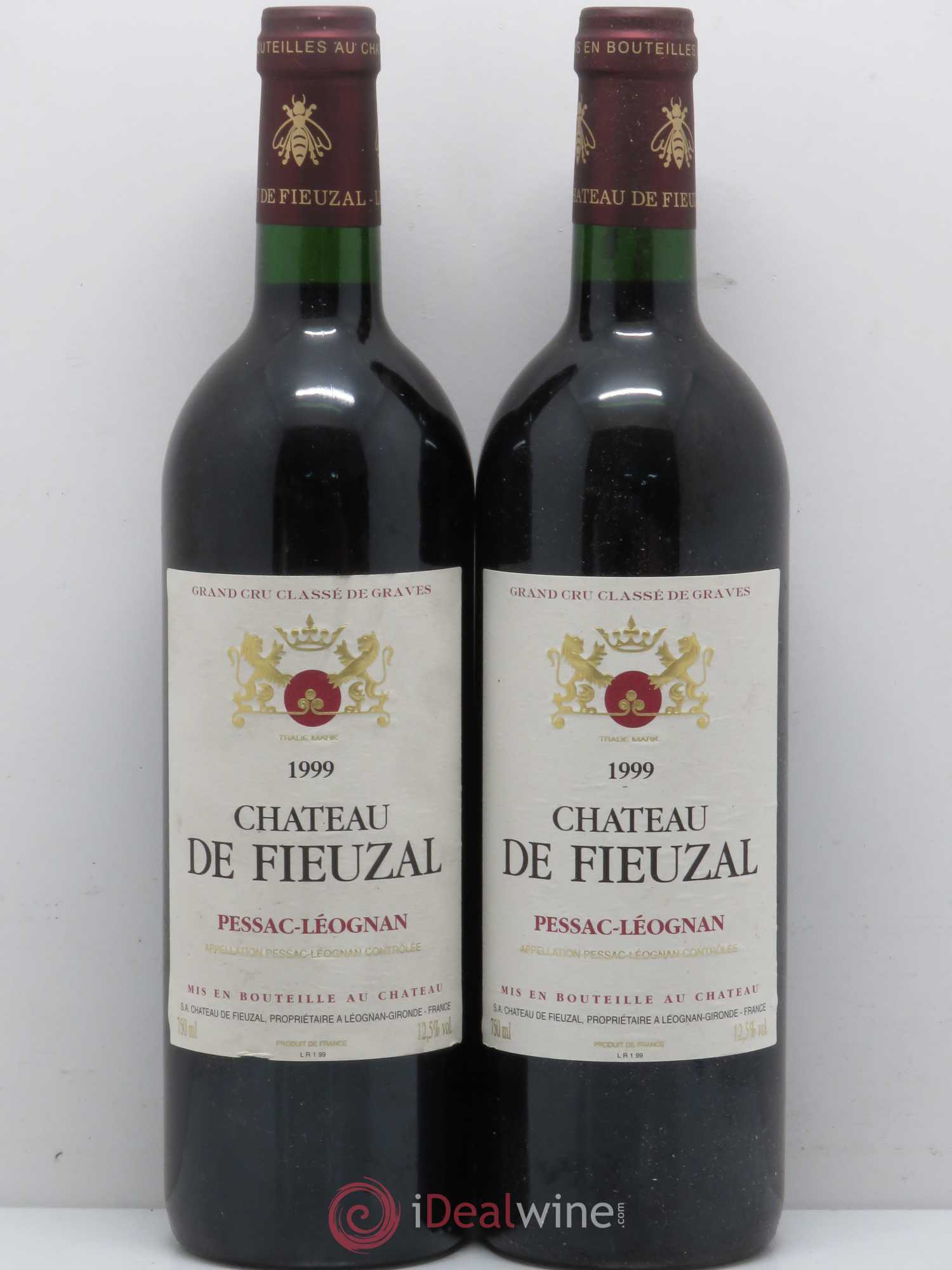 Château de Fieuzal Cru Classé de Graves 1999 - Lot de 2 bouteilles - 0