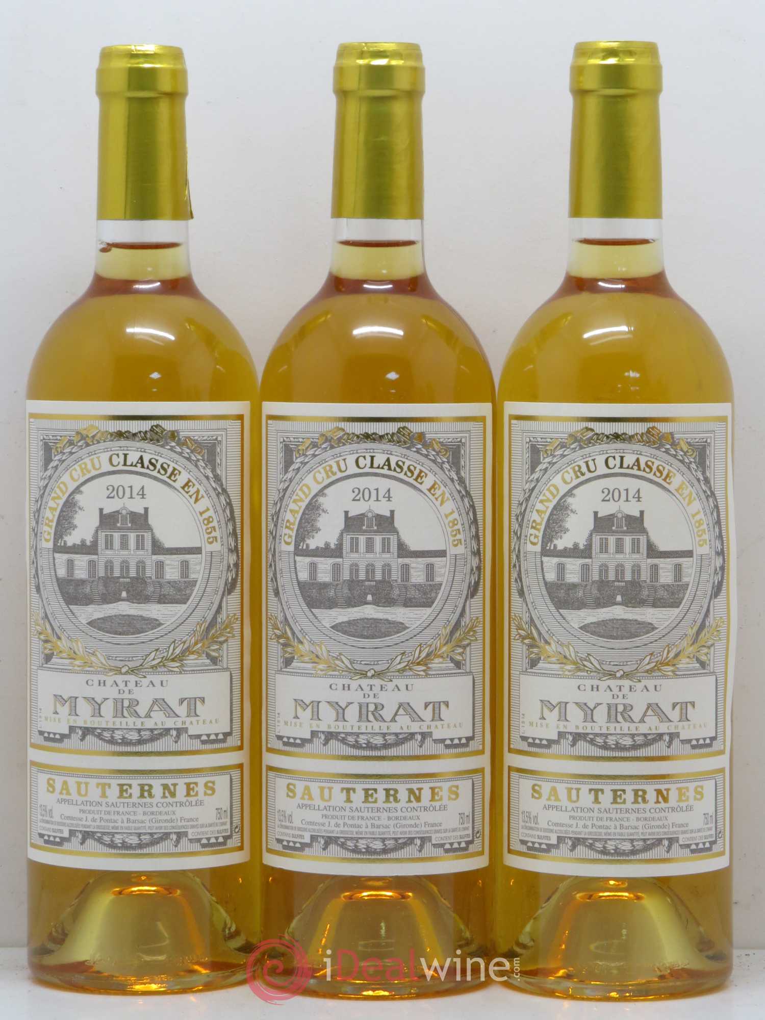 Château de Myrat 2ème Grand Cru Classé 2014 - Lotto di 6 bottiglie - 1